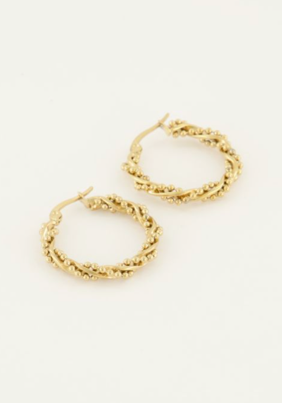 Oorringen met bolletjes Goud