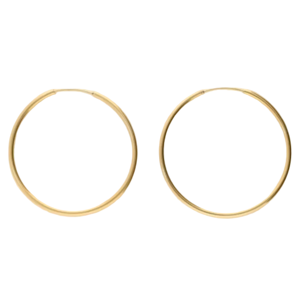 Hoop Oorringen L Goud