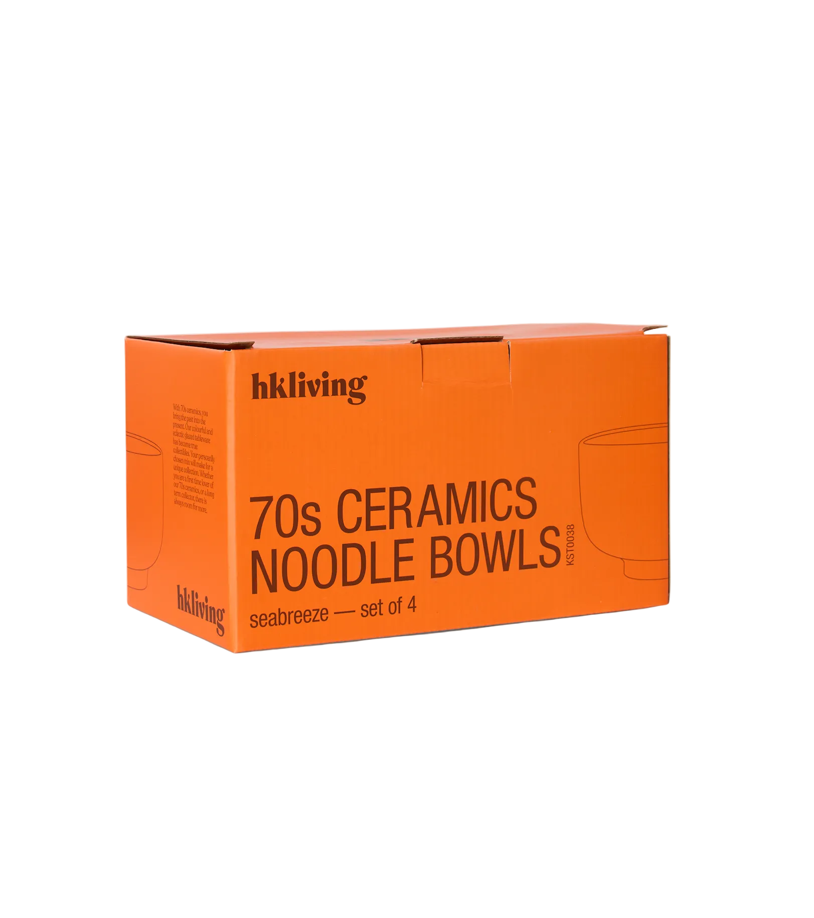 70s Noodle Bowl Seabreeze Set/4