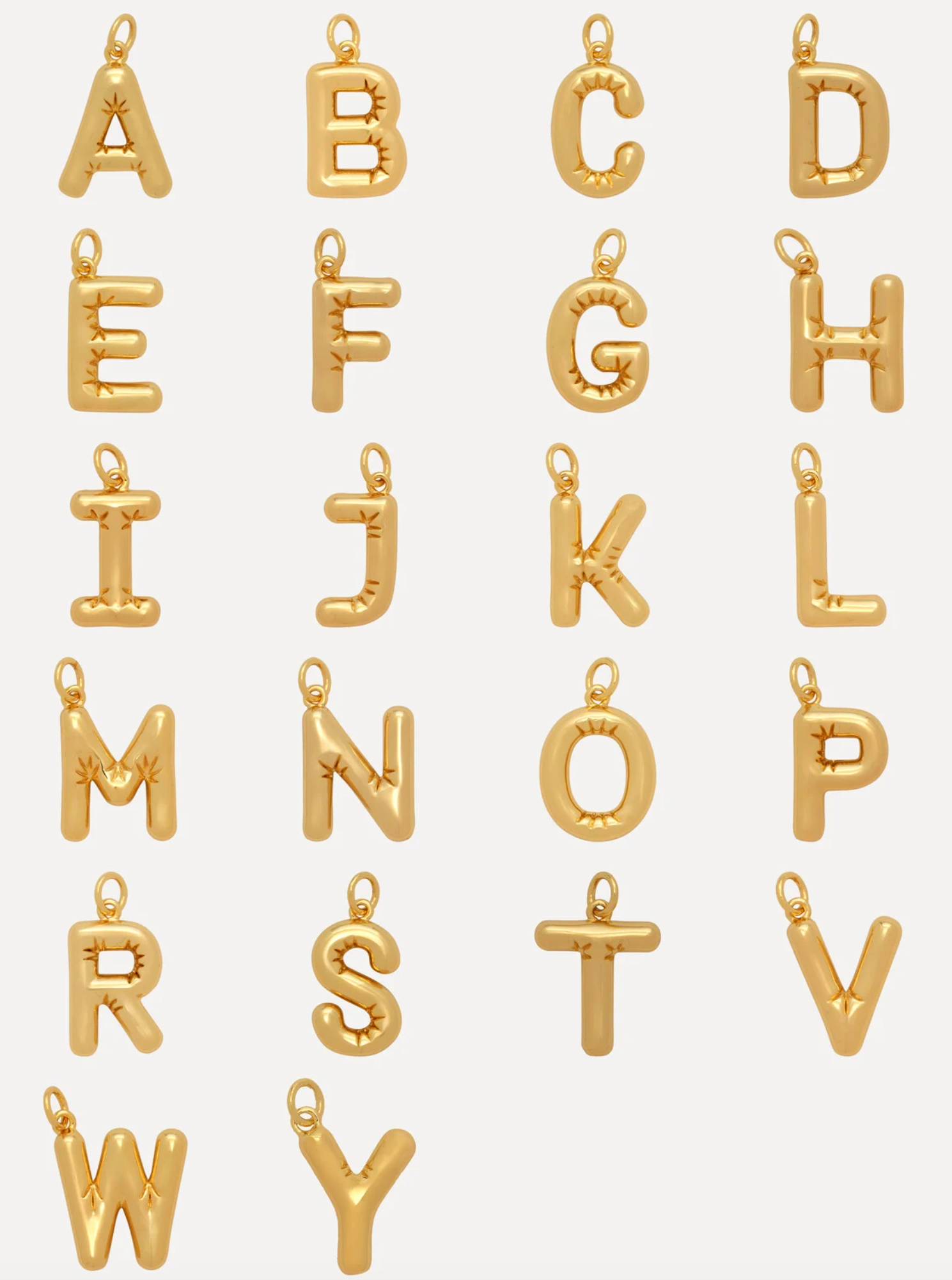 Balloon Charm Letter K