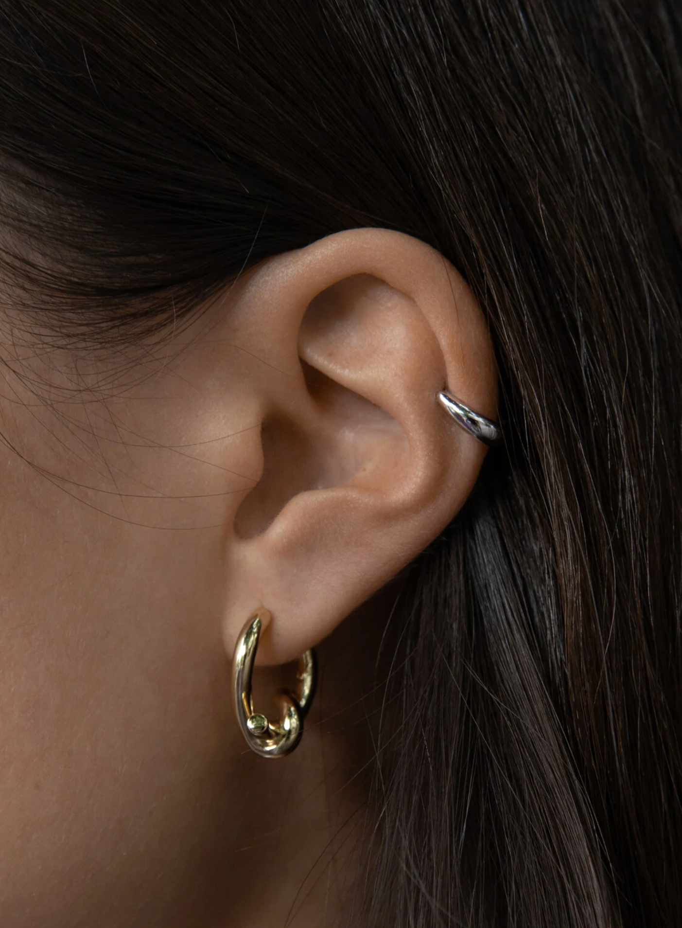 Jazz Knot Oorbel Goud