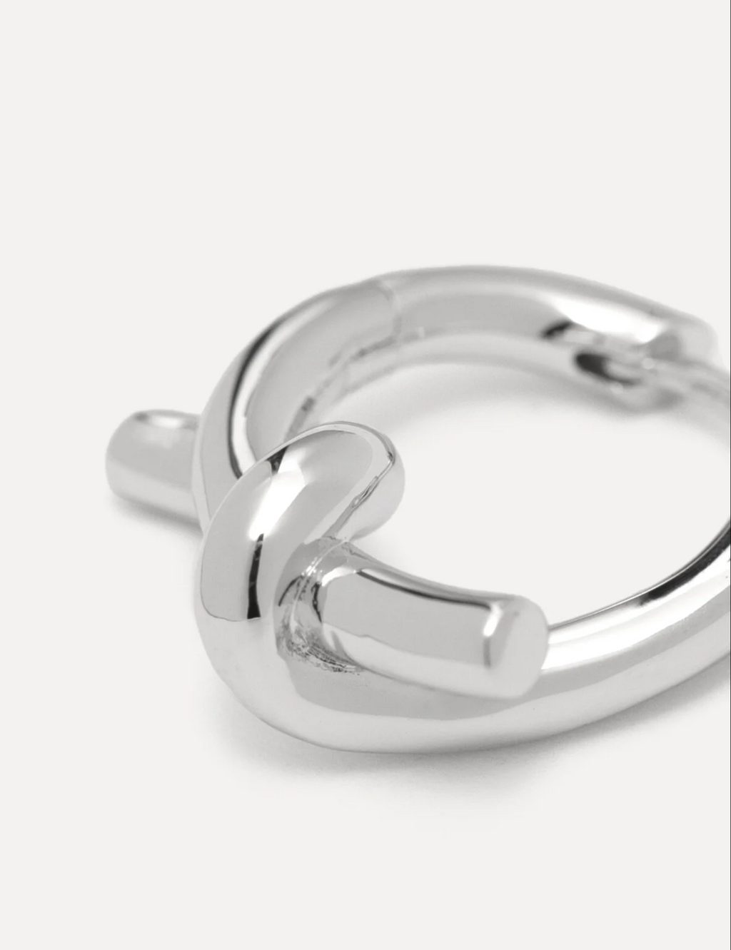 Jazz Knot Oorbel Zilver