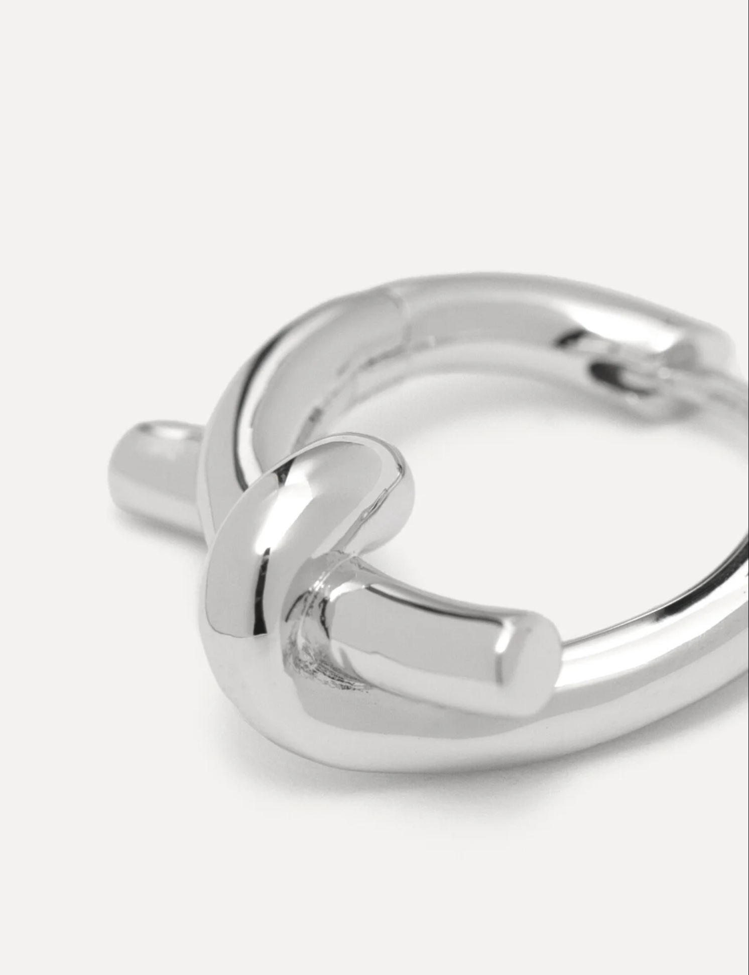 Jazz Knot Oorbel Zilver