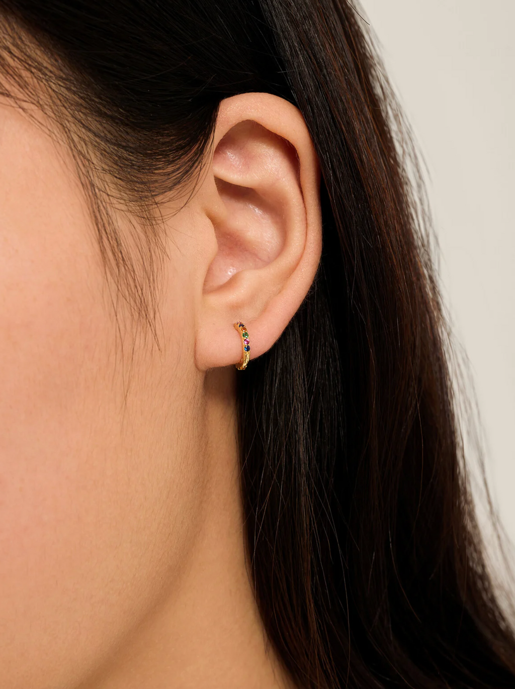 Jeanne Strass Oorbel Multicolor