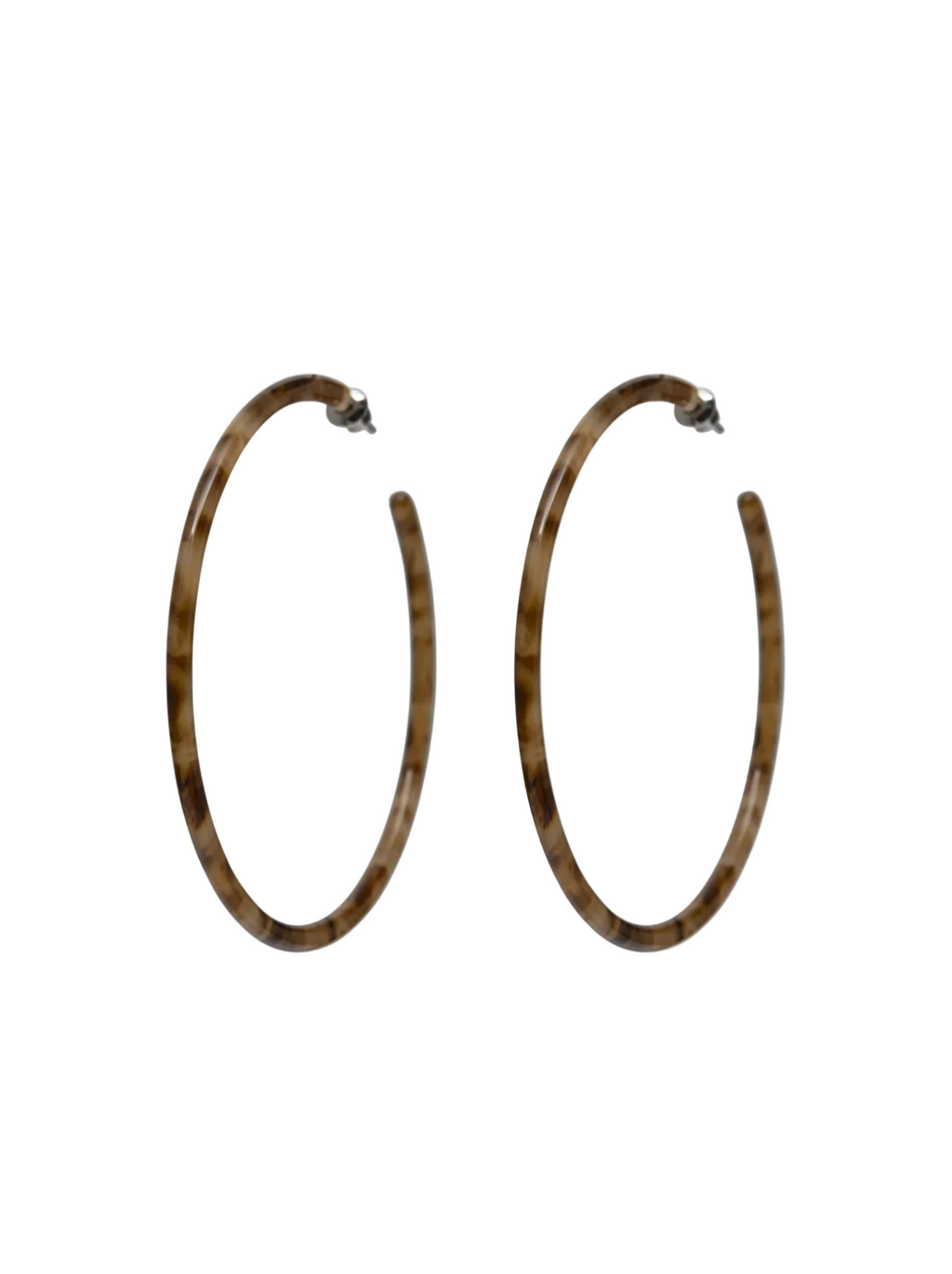 Maya Set Oorringen Burl Wood