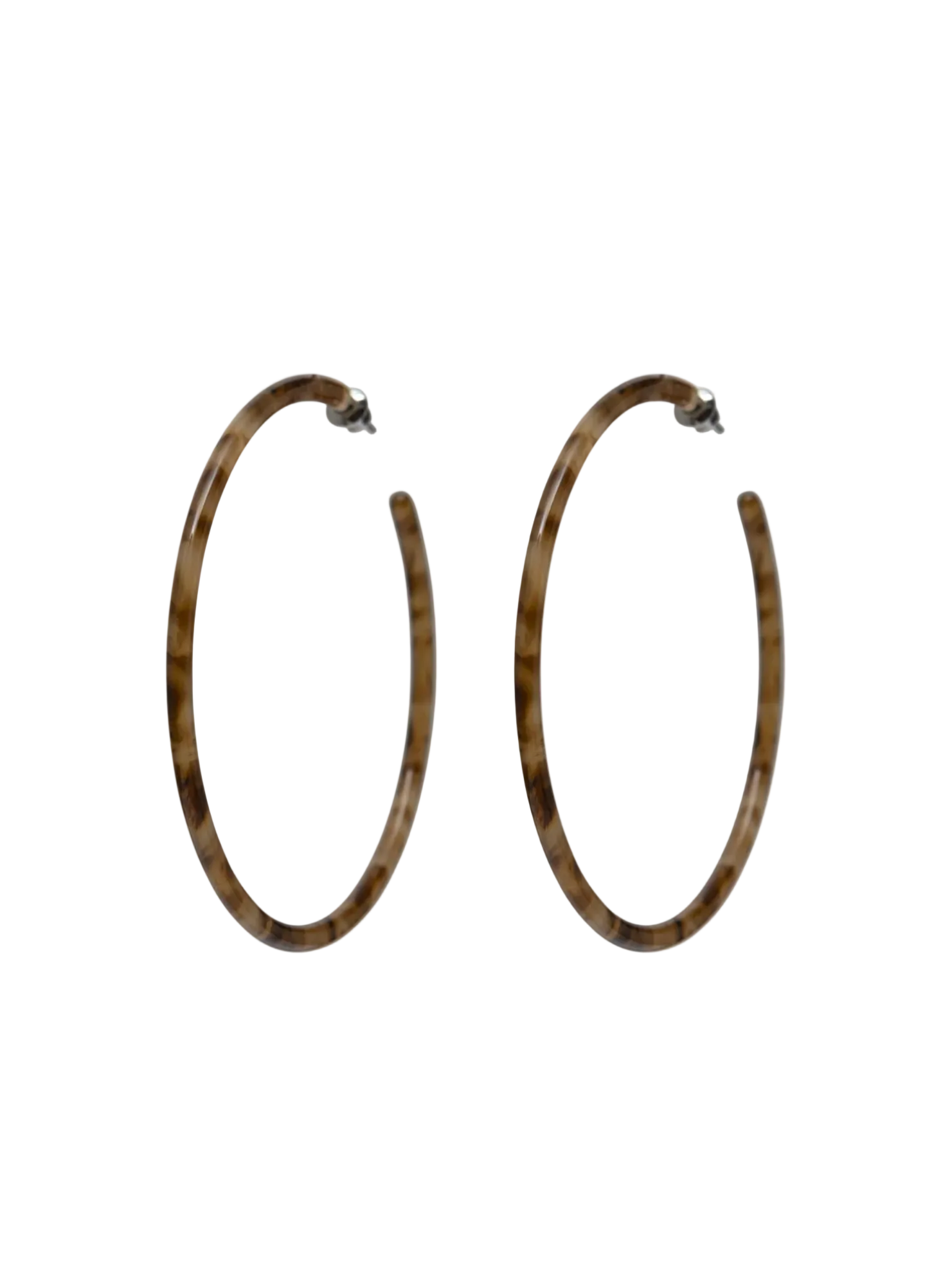 Maya Set Oorringen Burl Wood