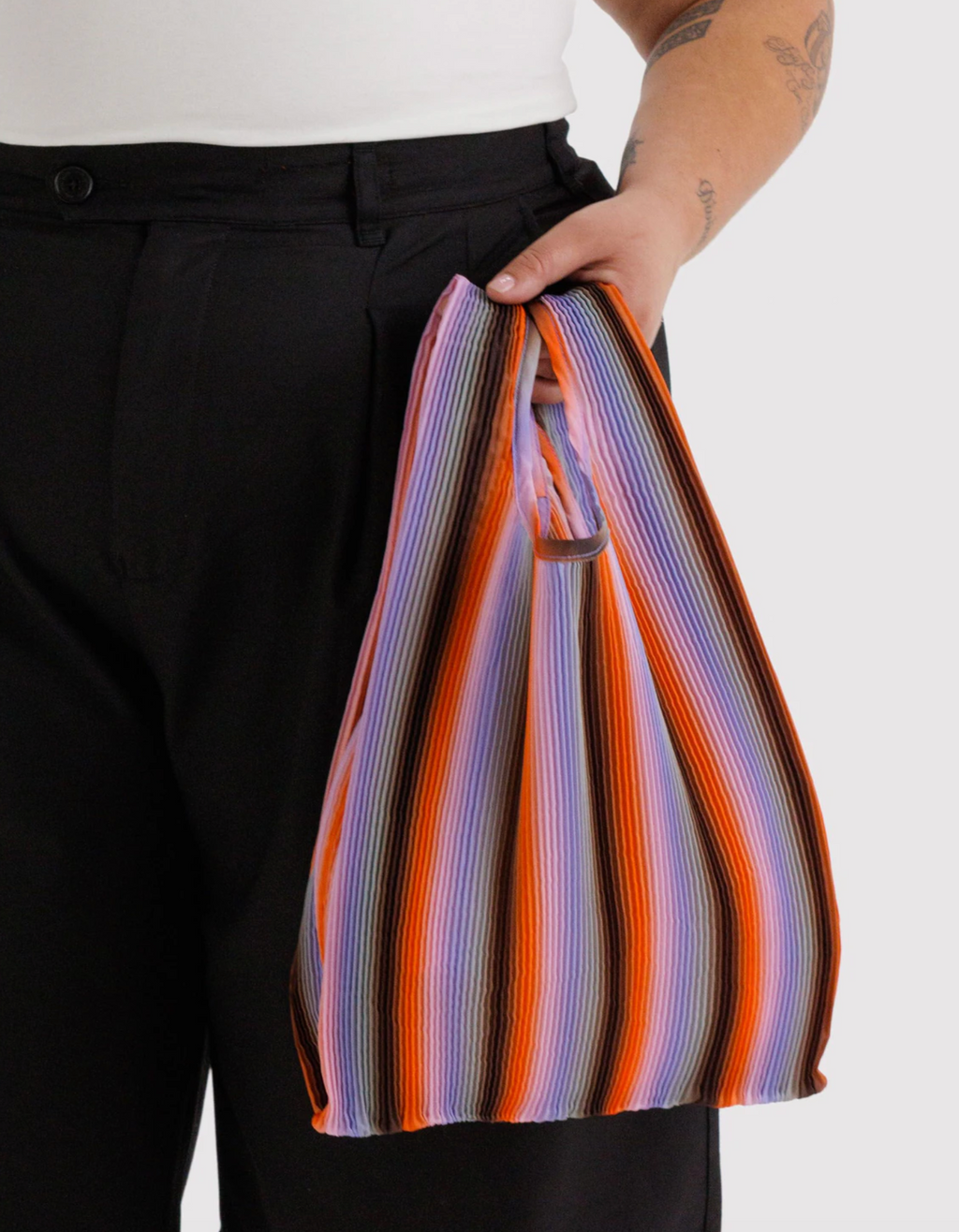 Pleated Baggu Gradient Stripe