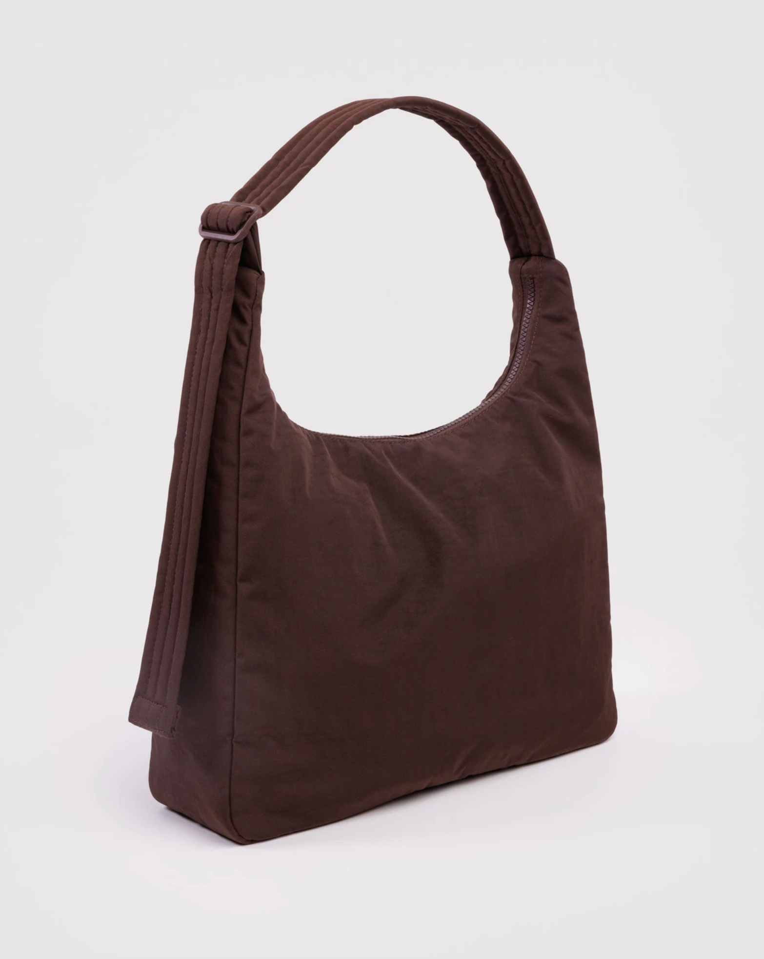 Nylon Shoulder Bag Coffee