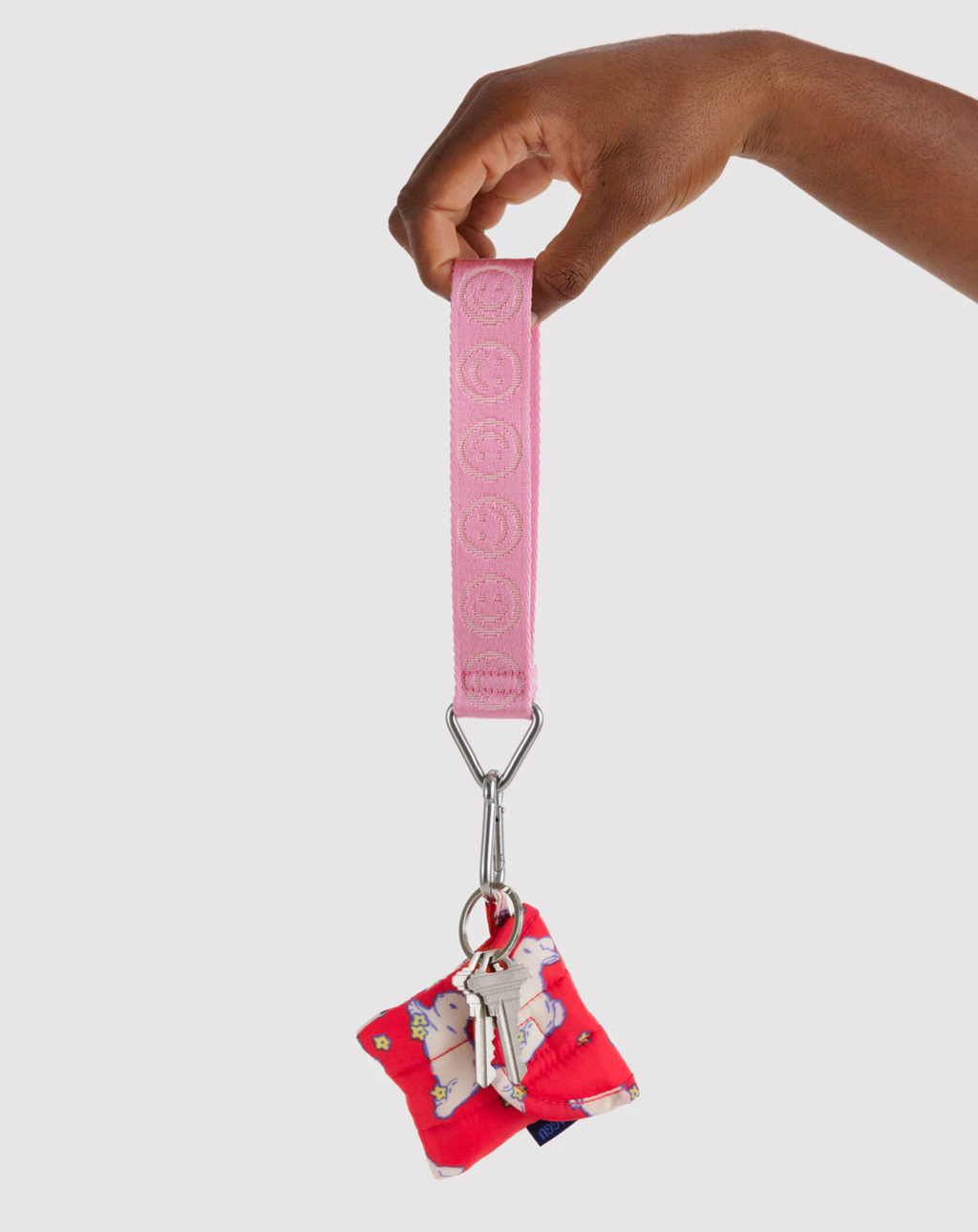 Baggu Happy Sleutelhanger Roze