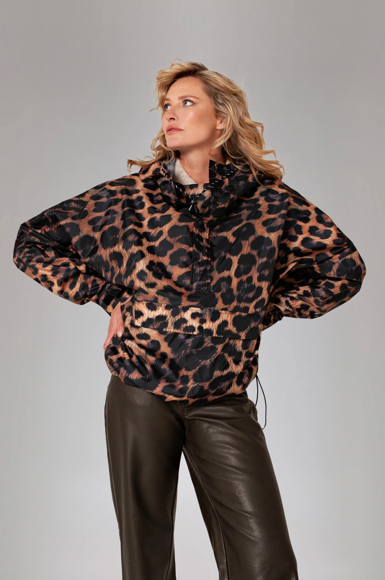 Anorak Dark Leopard One Size