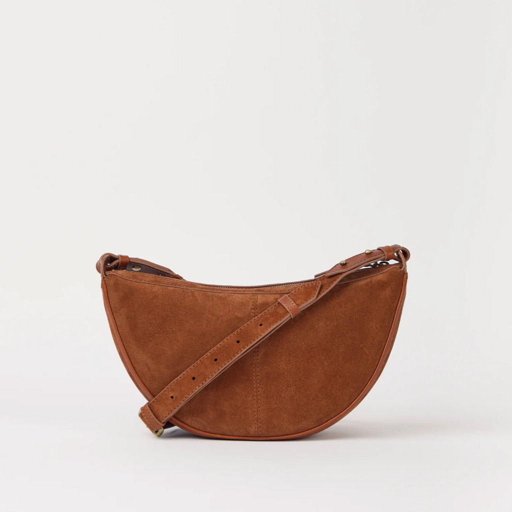 Leo Crossbody Cognac Suede Classic Leather