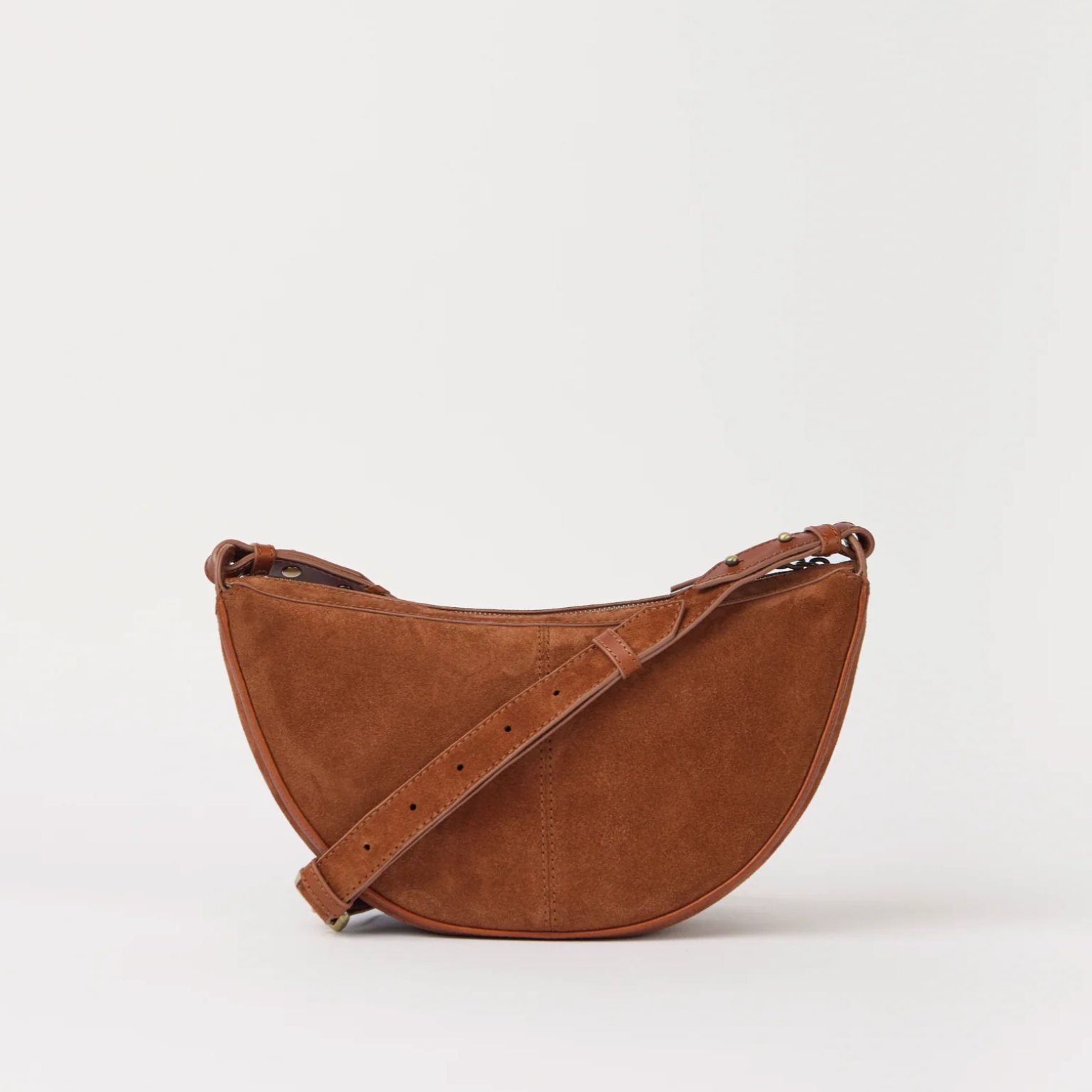 Leo Crossbody Cognac Suede Classic Leather