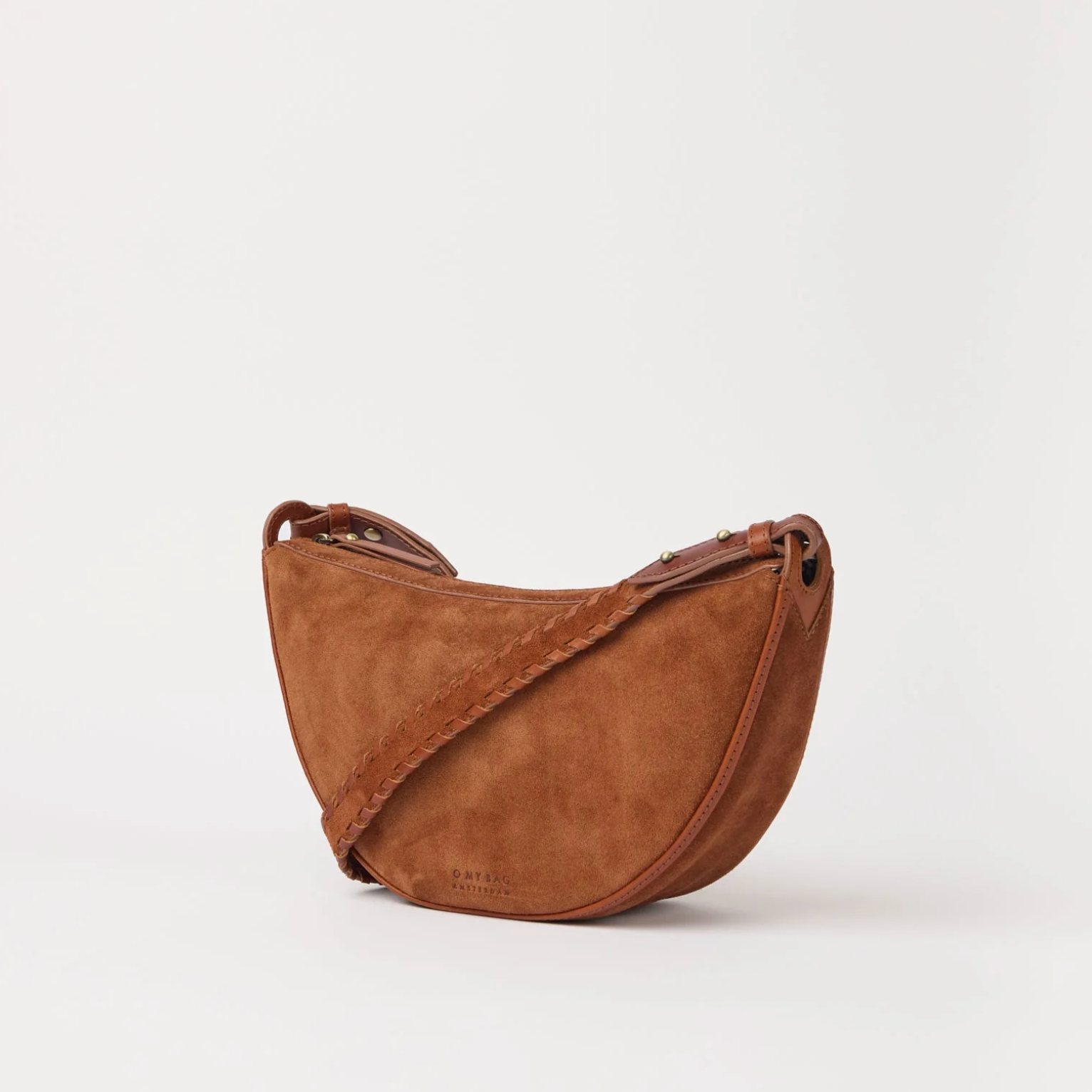 Leo Crossbody Cognac Suede Classic Leather