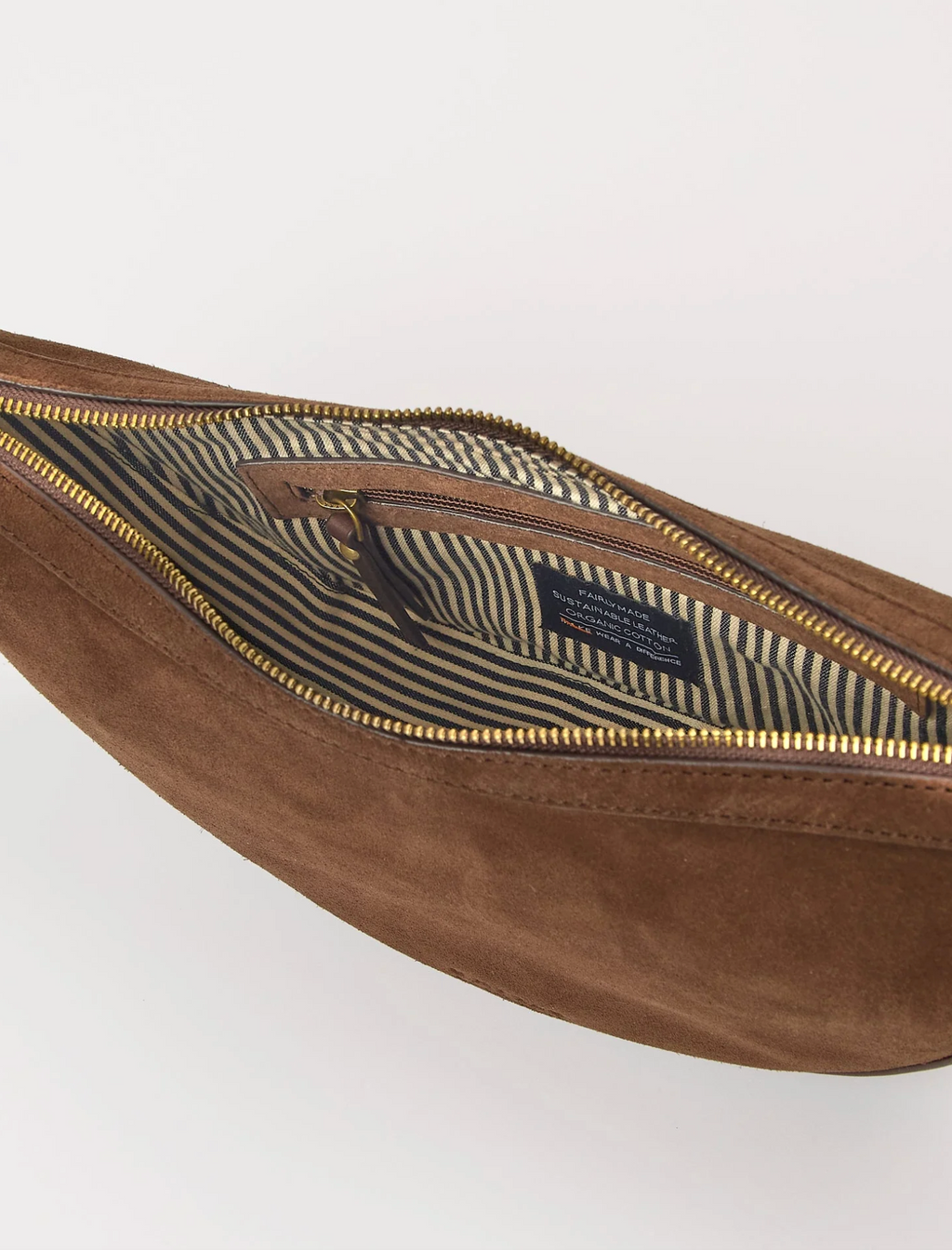 Leo Crossbody Chocolate Suede Classic Leather