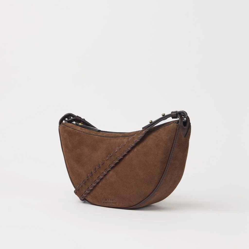 Leo Crossbody Chocolate Suede Classic Leather