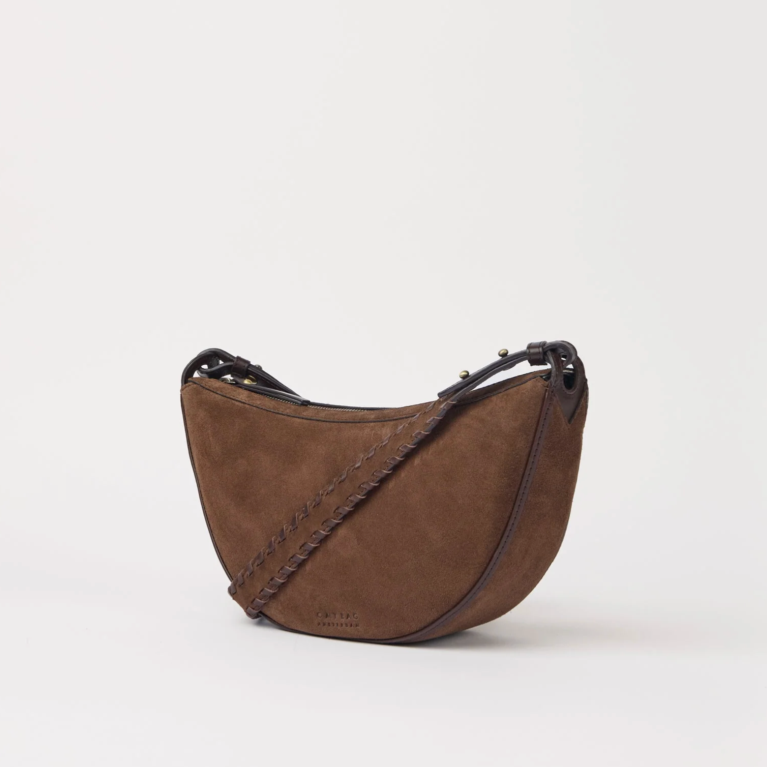 Leo Crossbody Chocolate Suede Classic Leather