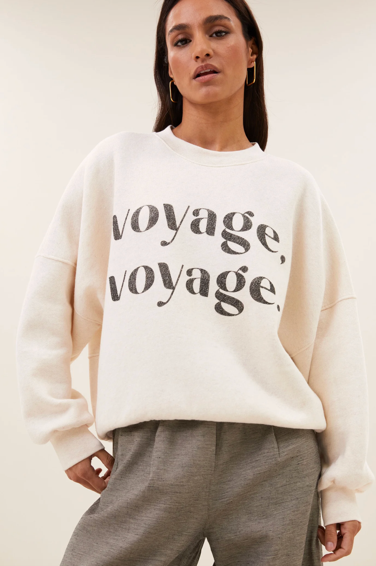 Malyn Voyage Sweater Oyster Melee