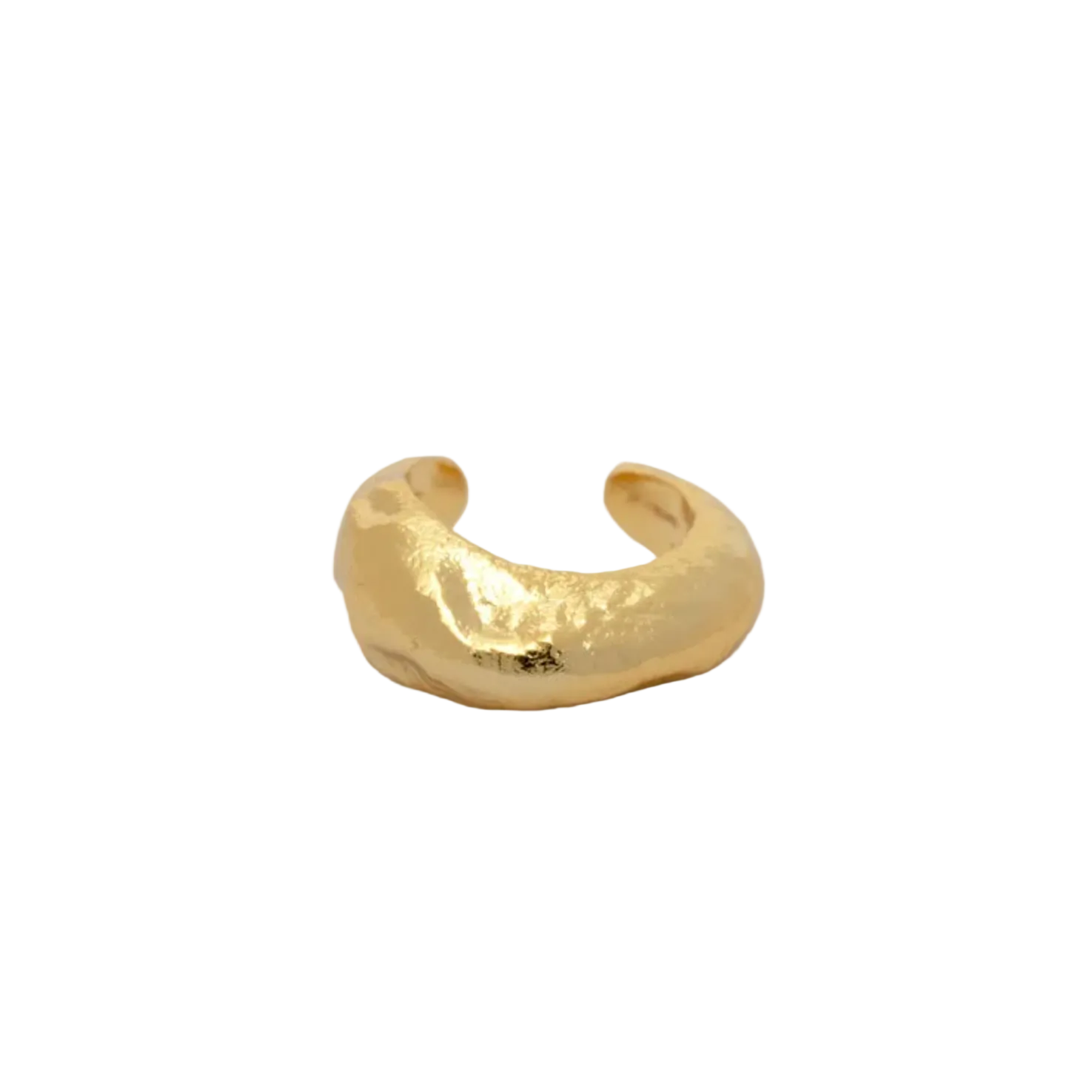 June Hammered Ear Cuf Gold