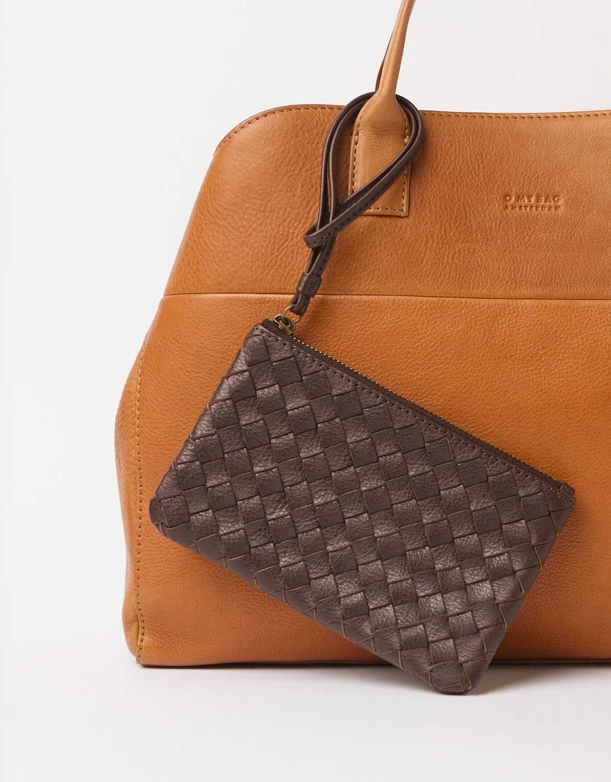 Lexi Midi Chocolate Woven Classic Leather