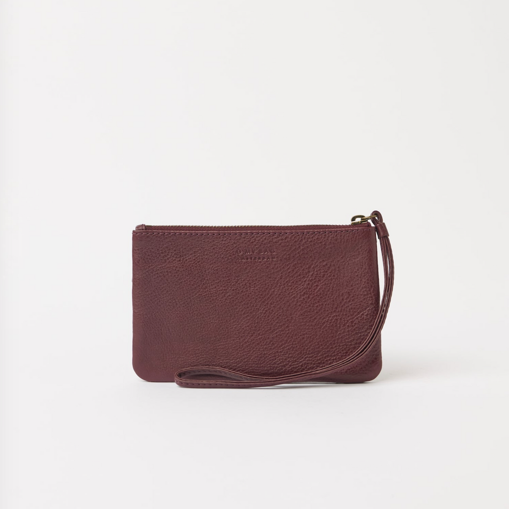 Lexi Midi Dark Cherry Woven Classic Leather