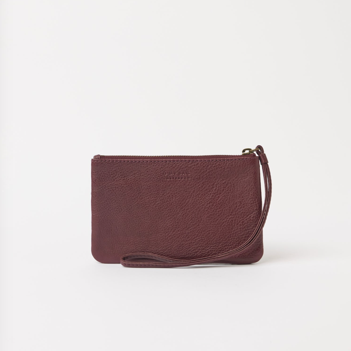 Lexi Midi Dark Cherry Woven Classic Leather