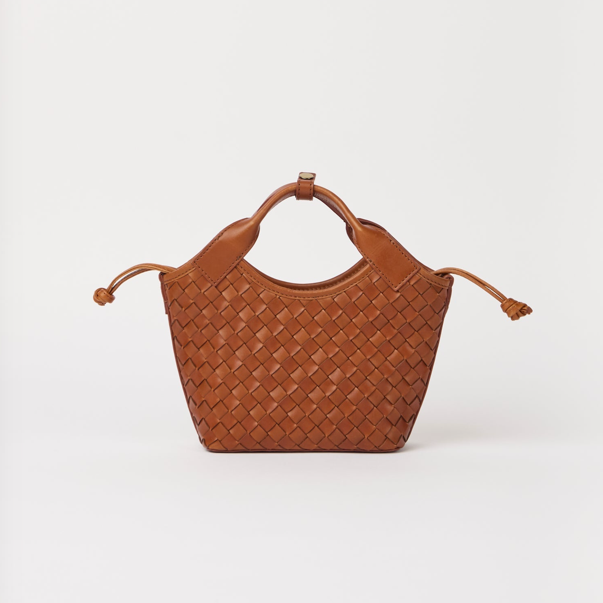 Mara Mini Cognac Woven Classic Leather
