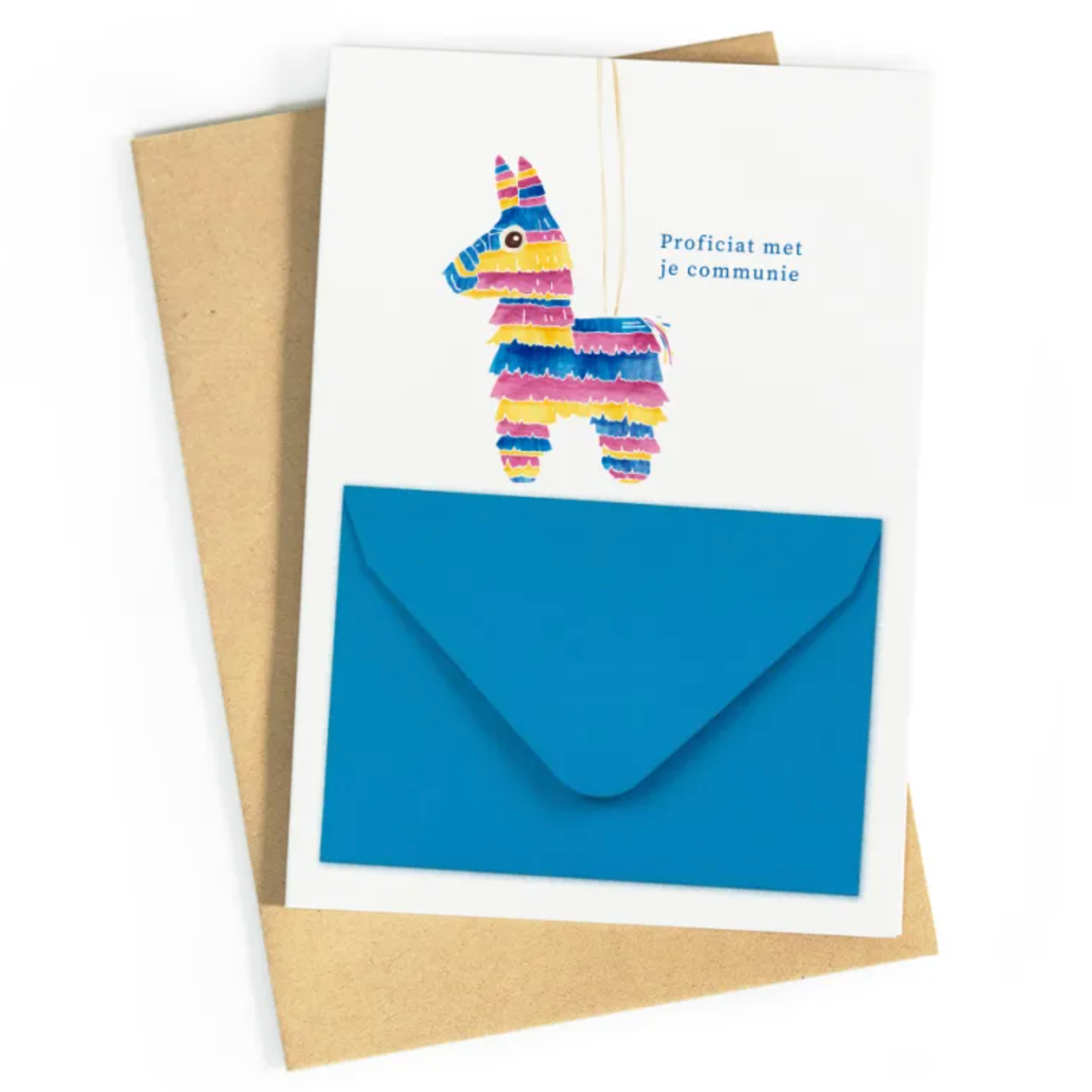 Pinata Communie Wenskaart