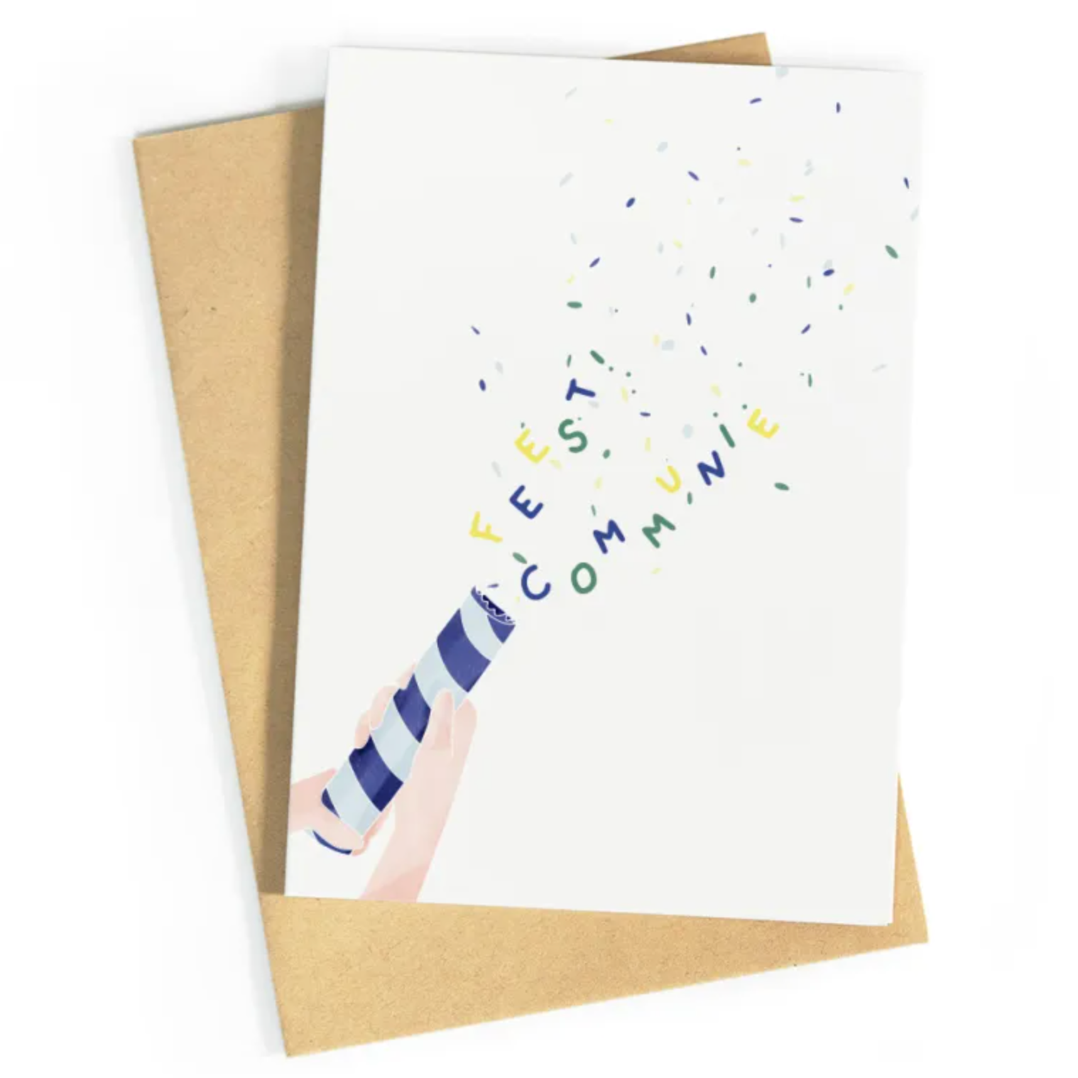 Confetti Communie Wenskaart