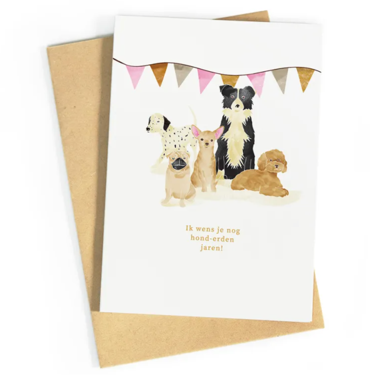 Hond-erden Jaren Wenskaart
