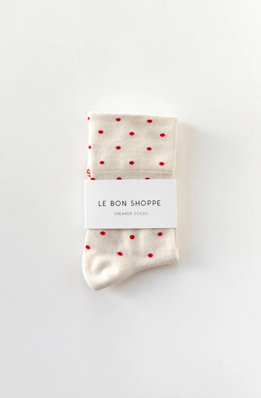 Sneaker Socks Polka Dot Red