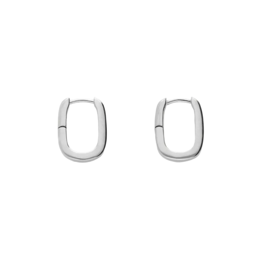 Oval Oorringen S Zilver