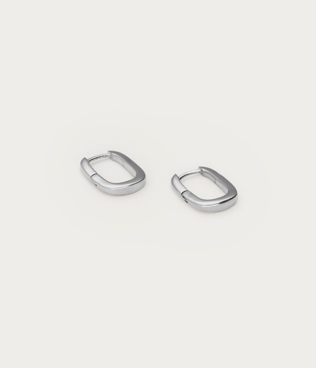 Oval Oorringen S Zilver