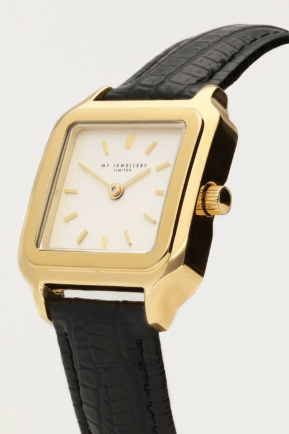 Horloge Zwart Leer