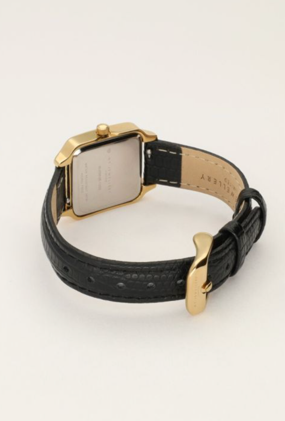 Horloge Zwart Leer