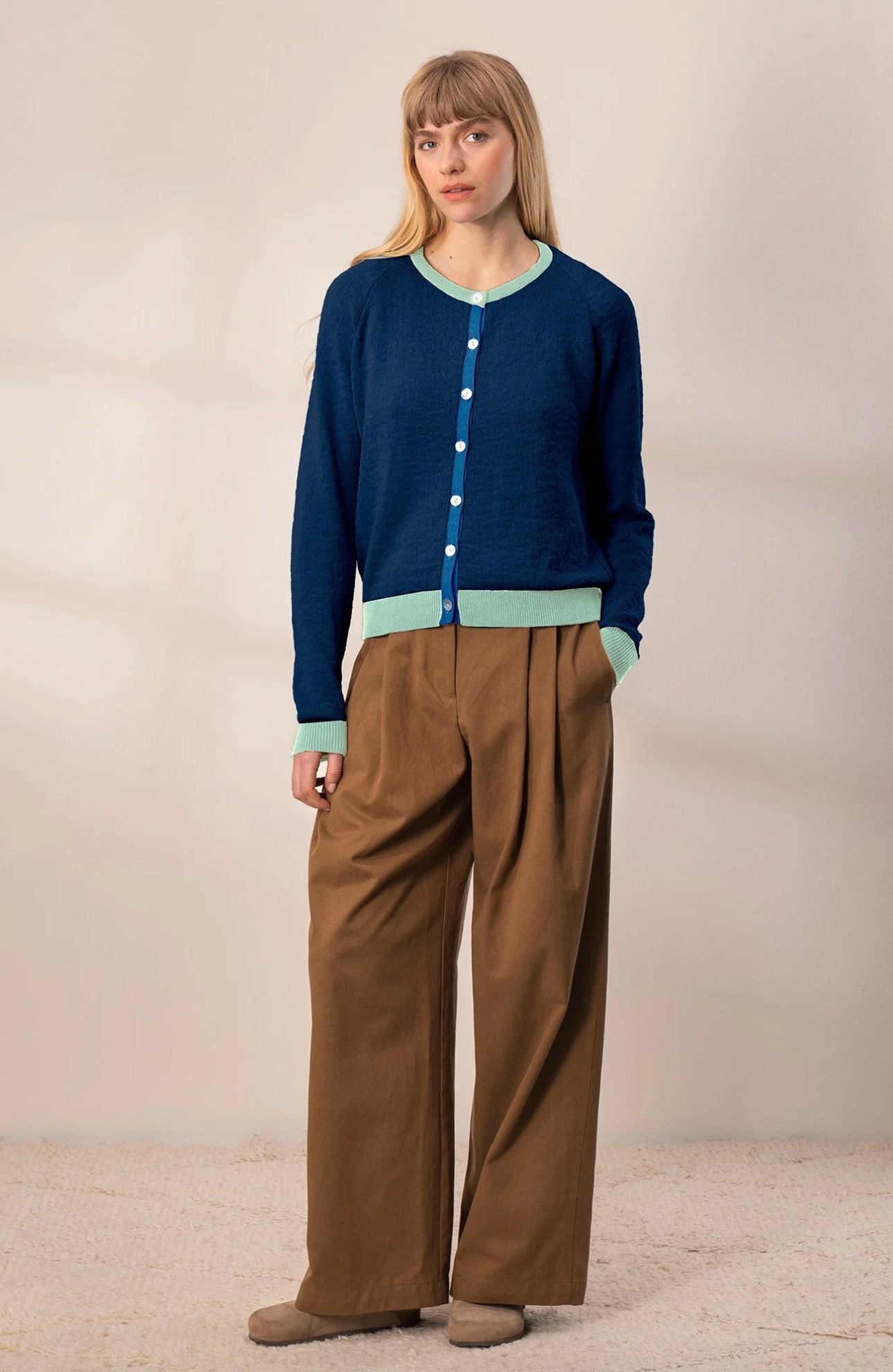 Atlas Cardigan Midnight Blue