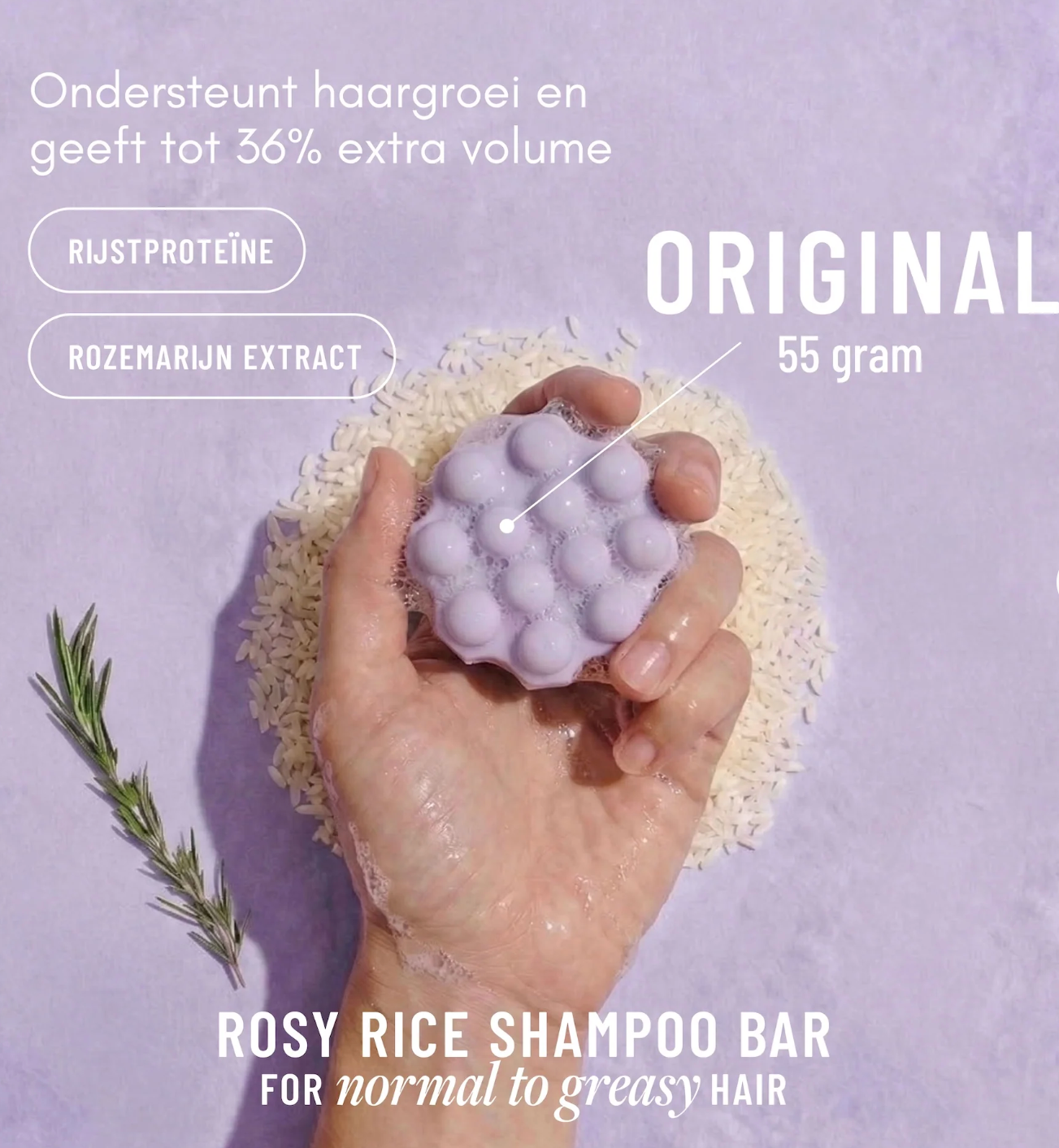 Rosy Rice Shampoo Bar