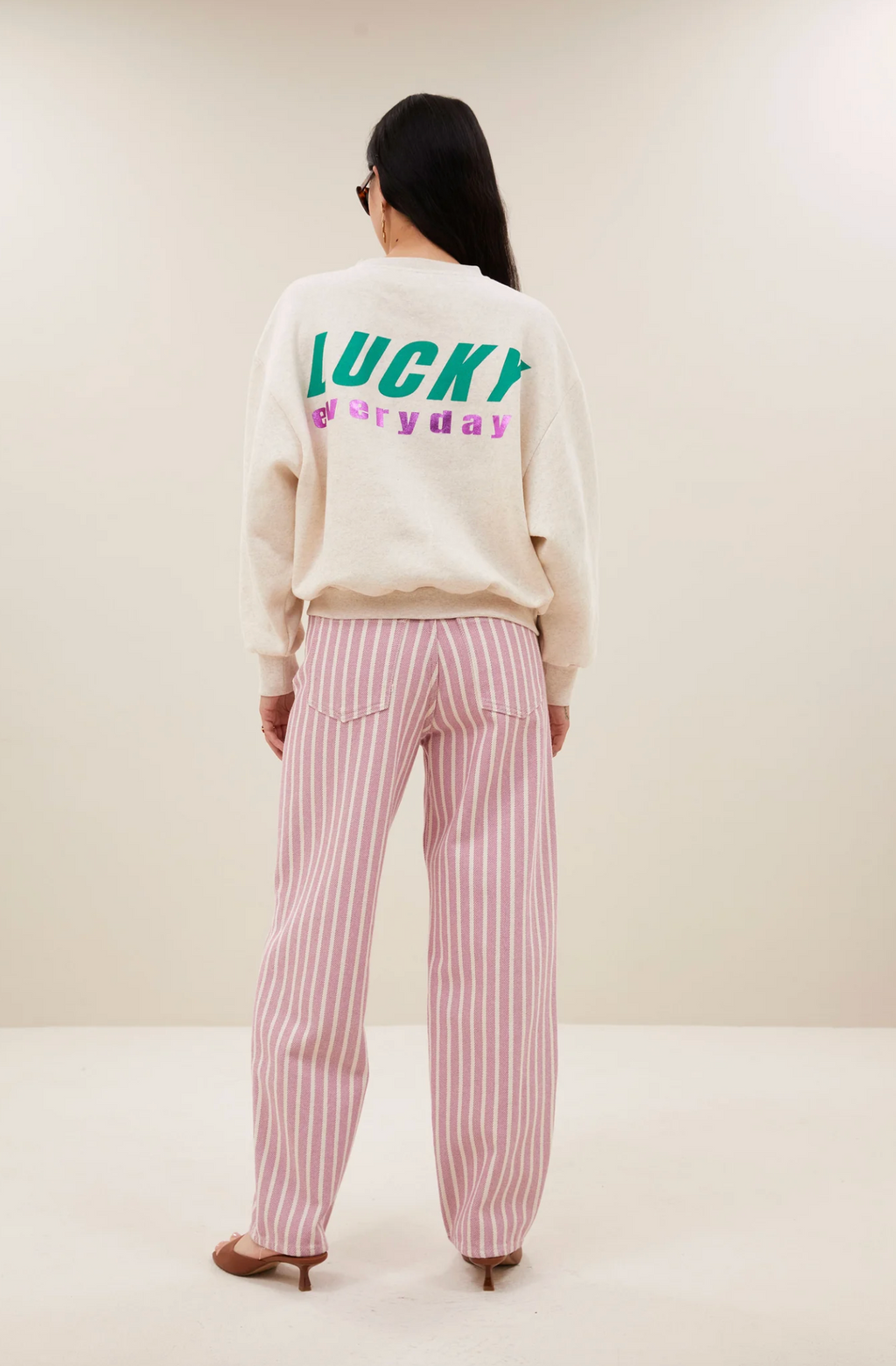 Bibi Lucky Everyday Sweater Oyster Melee