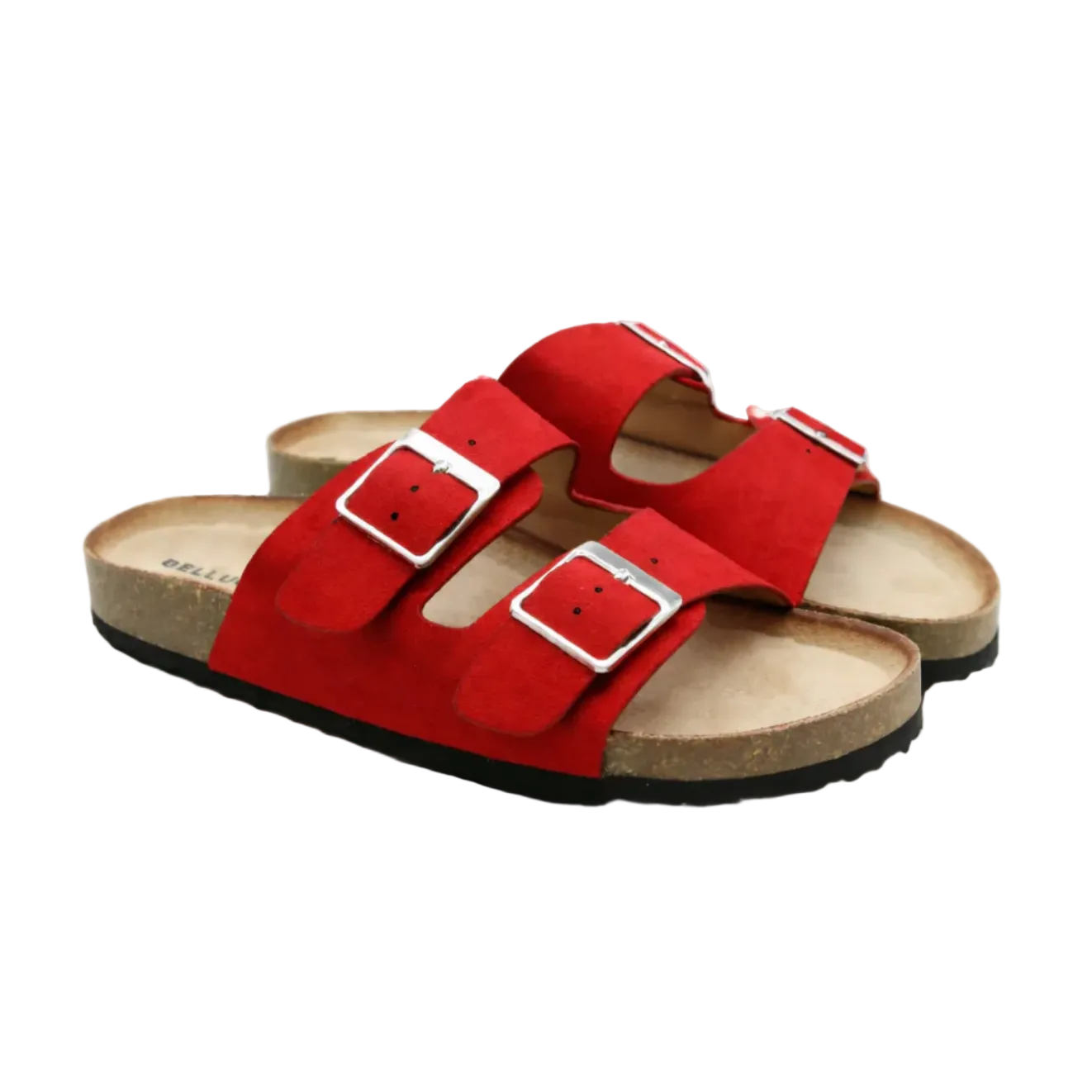 Meryl Suede Sandaal Rood