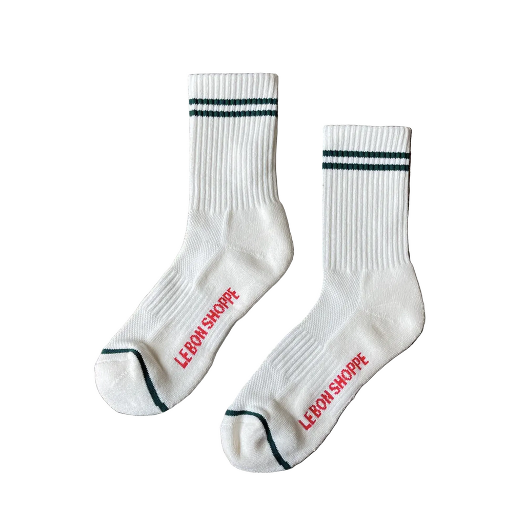 Boyfriend Socks Parchment