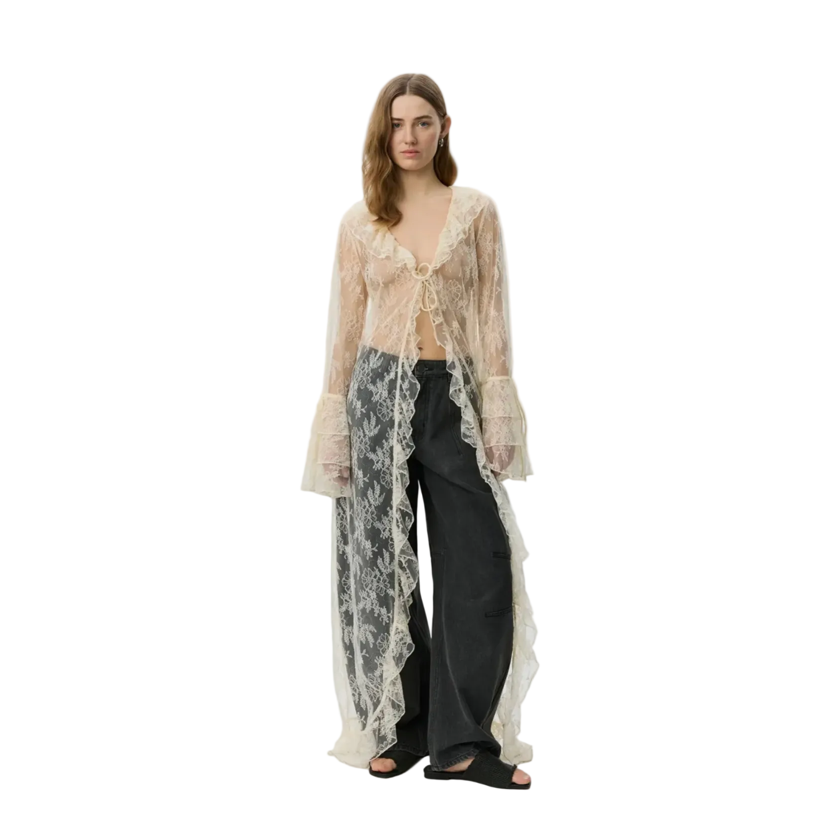 Anastasia Robe Off White