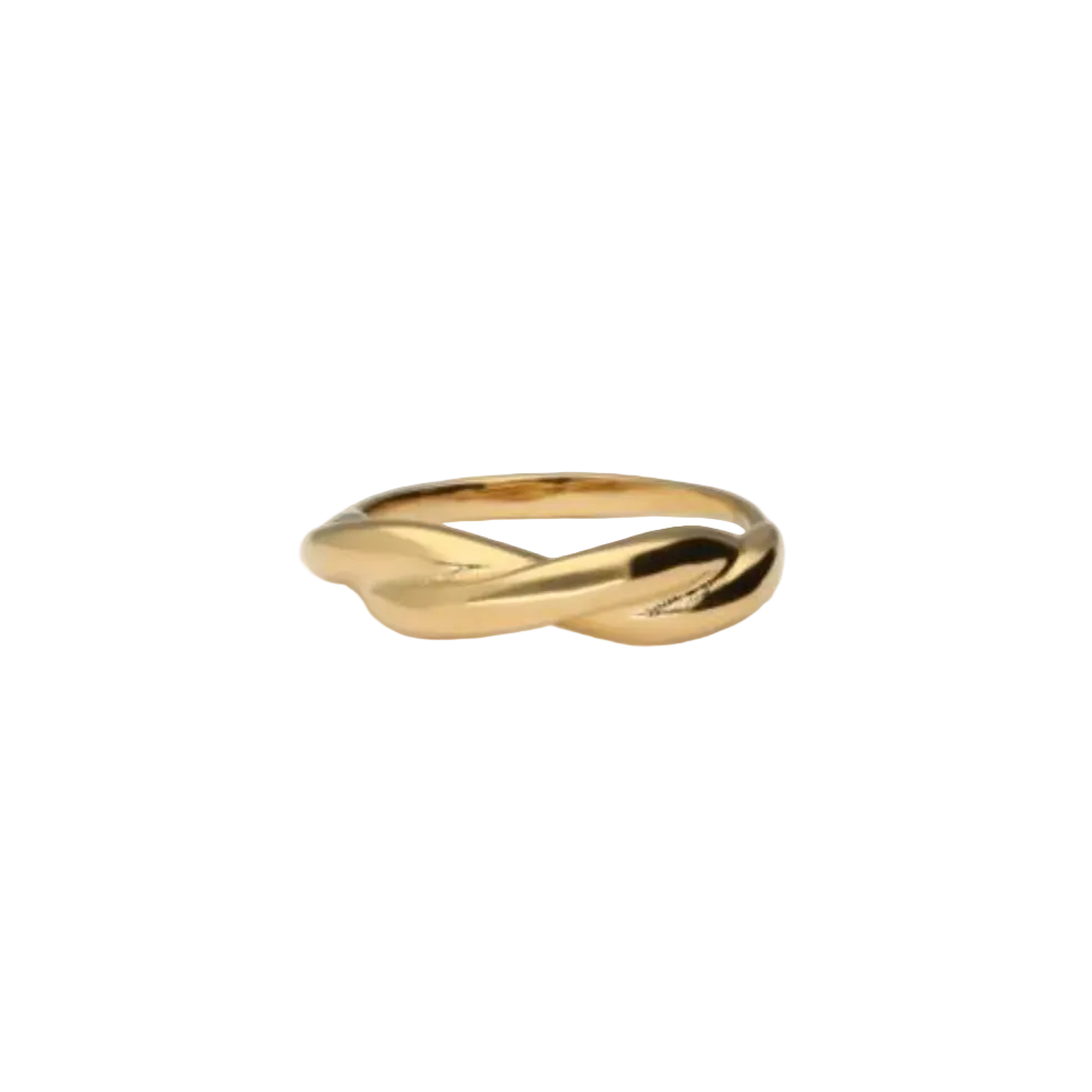 Bold Twist Ring Goud