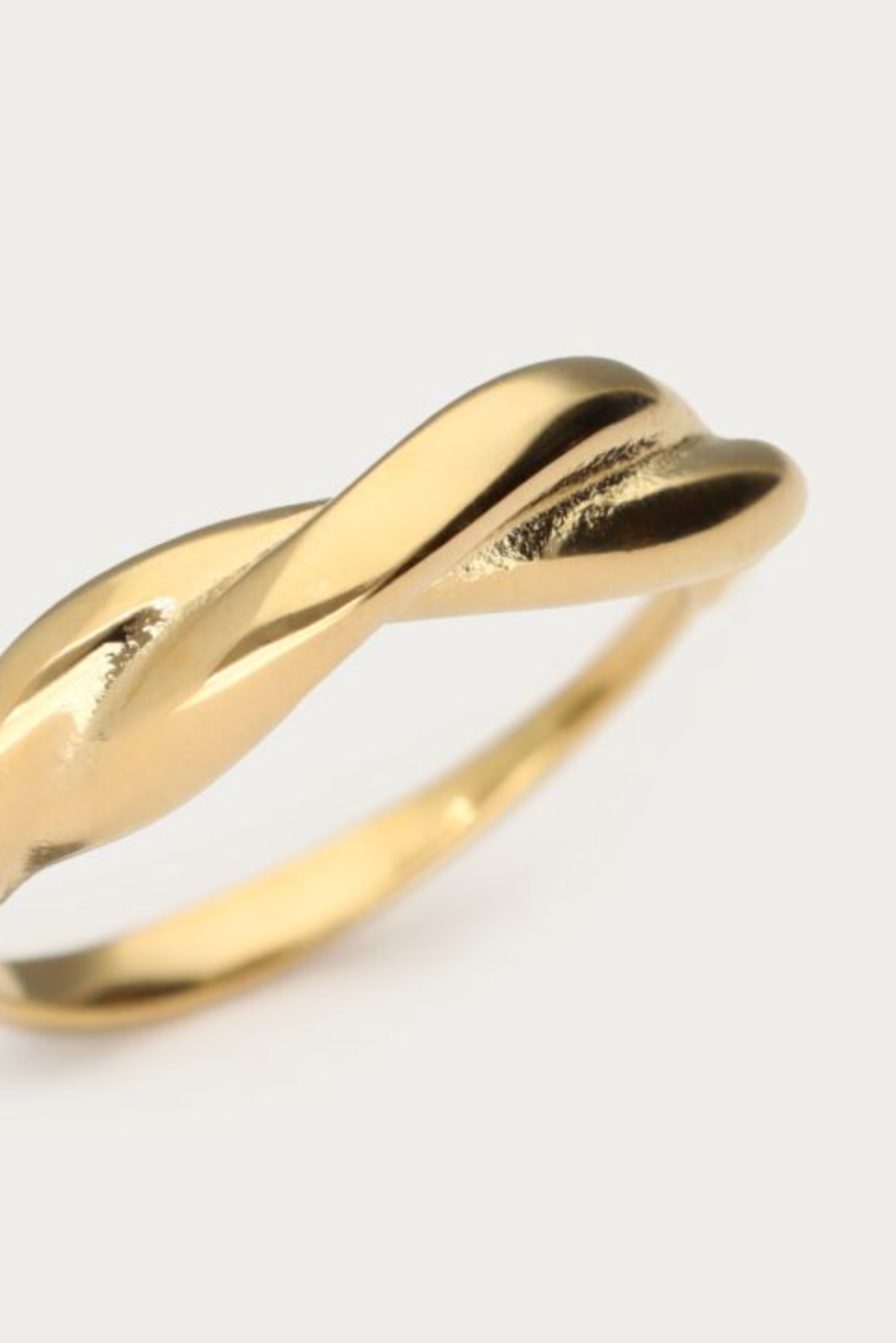Bold Twist Ring Goud