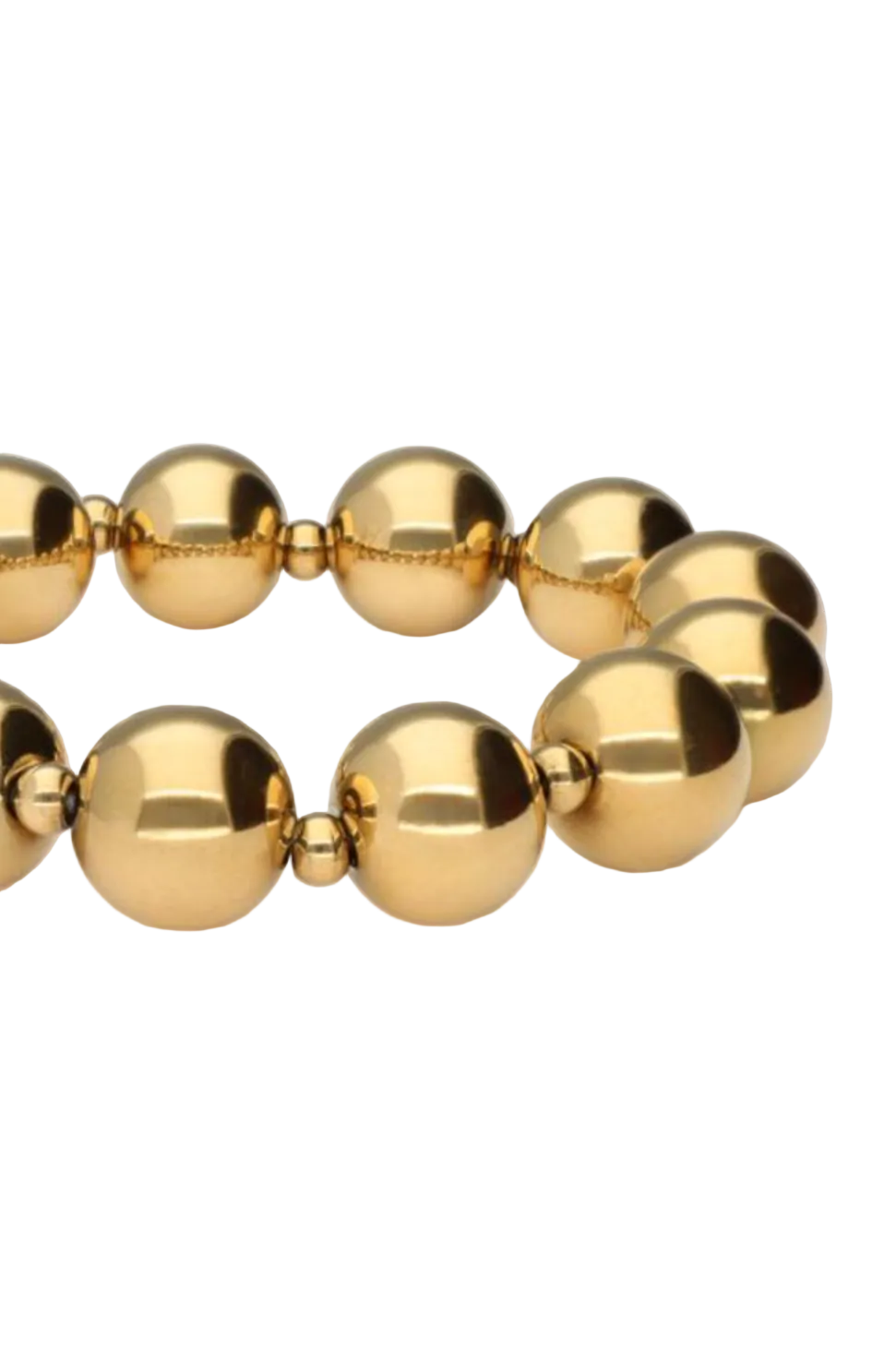 Chunky Beads Armband Goud