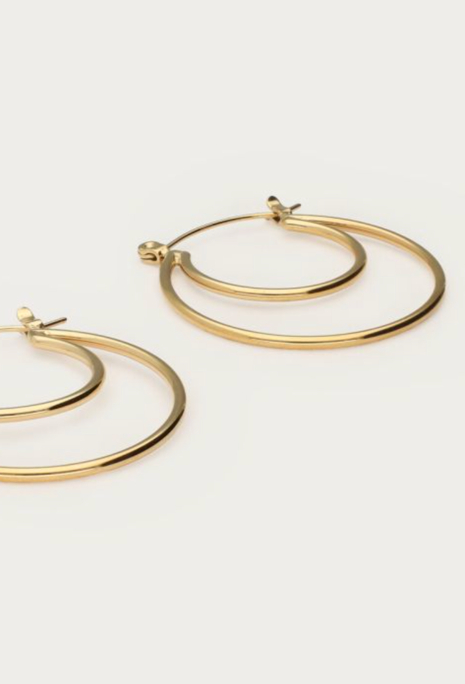 Bold Double Hoop Oorringen