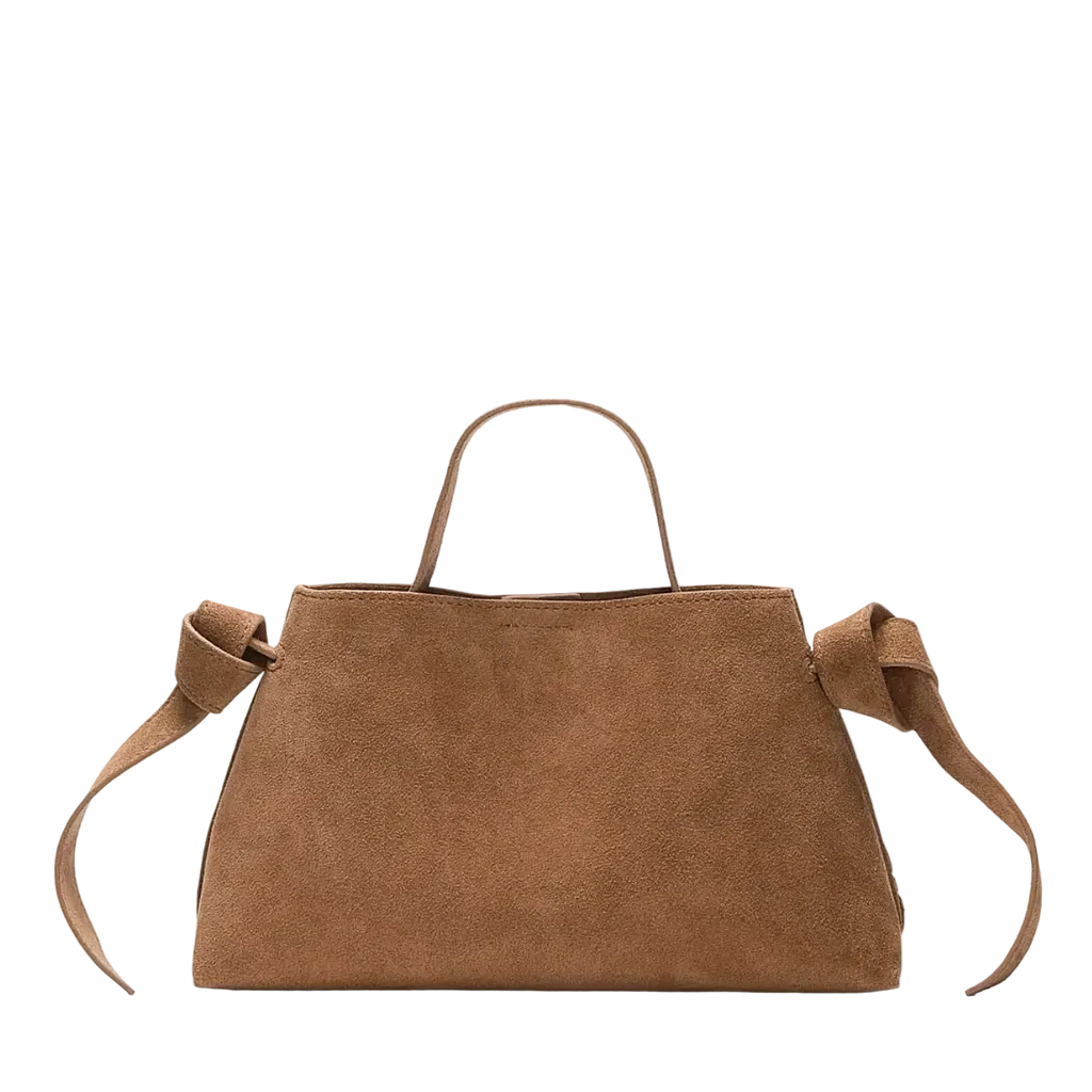 Stella Mini Suede Bag Tan