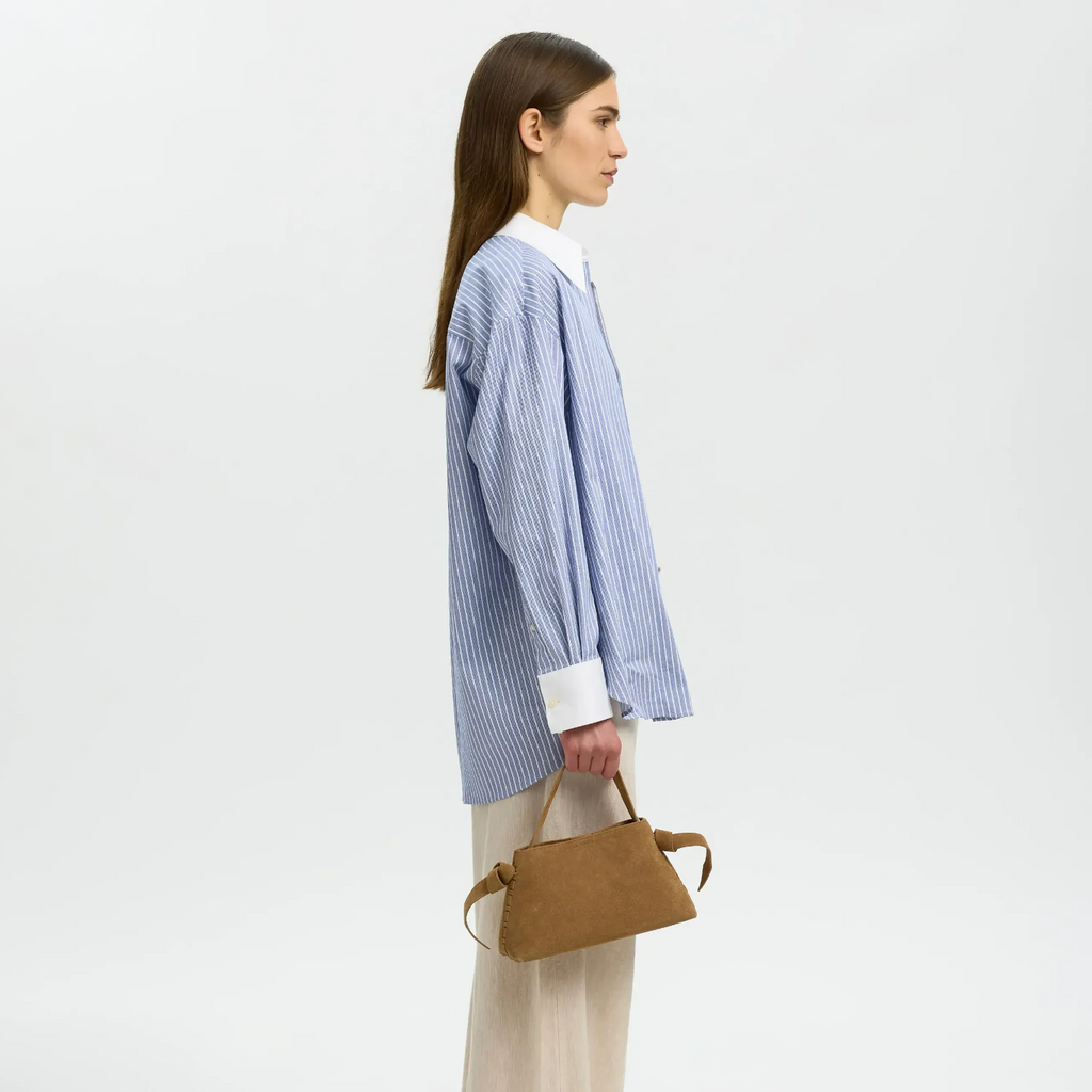 Stella Mini Suede Bag Tan