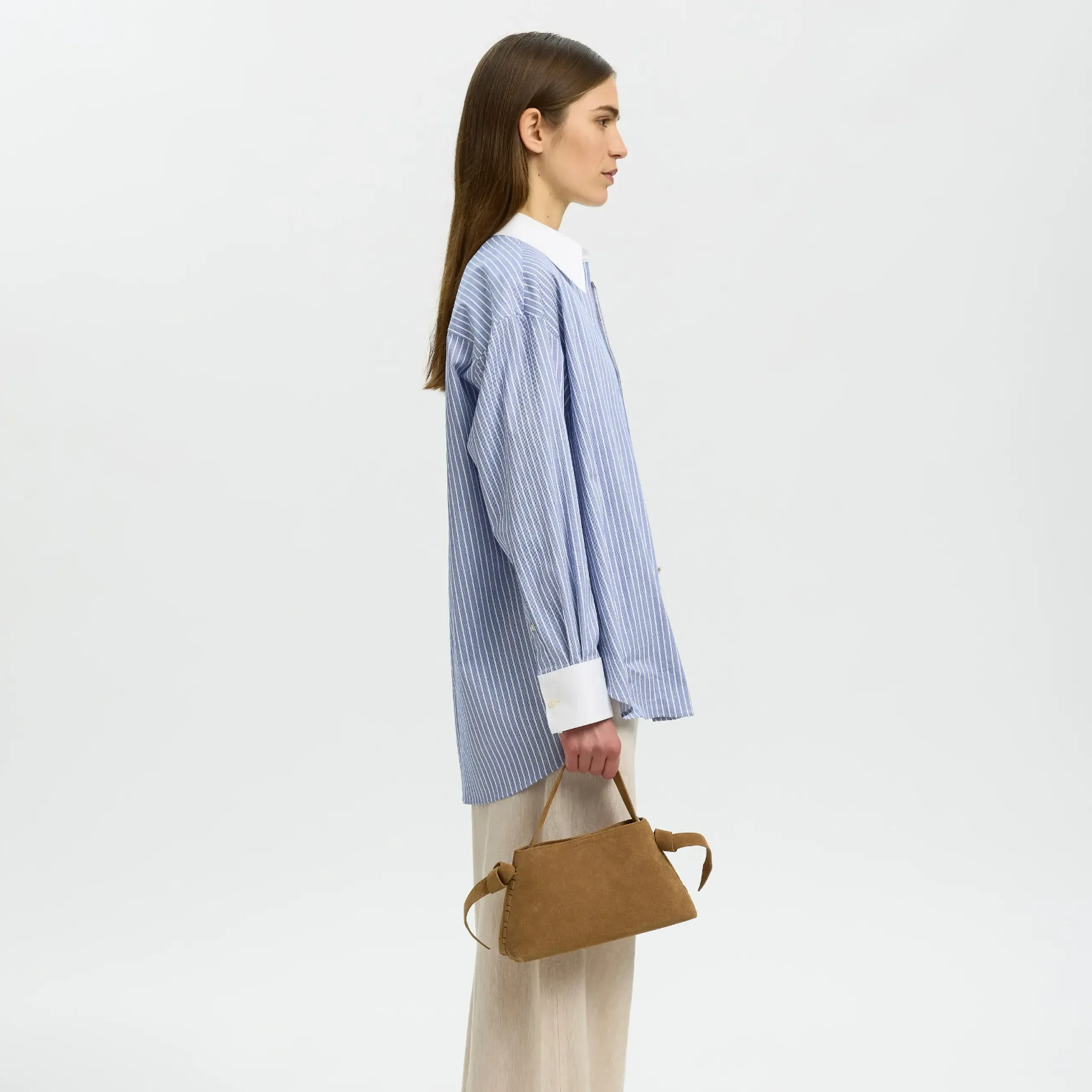 Stella Mini Suede Bag Tan
