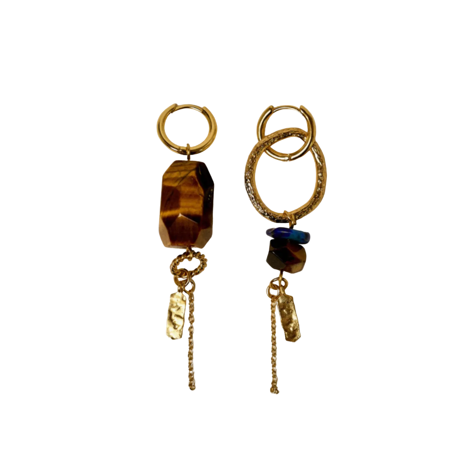 Toti Stone Oorringen Tiger Eye