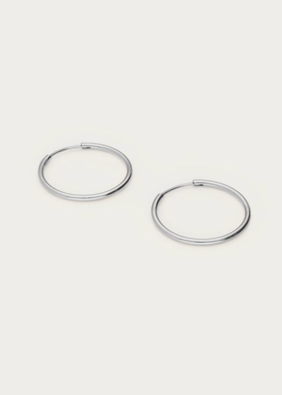 Hoop Oorringen M Zilver