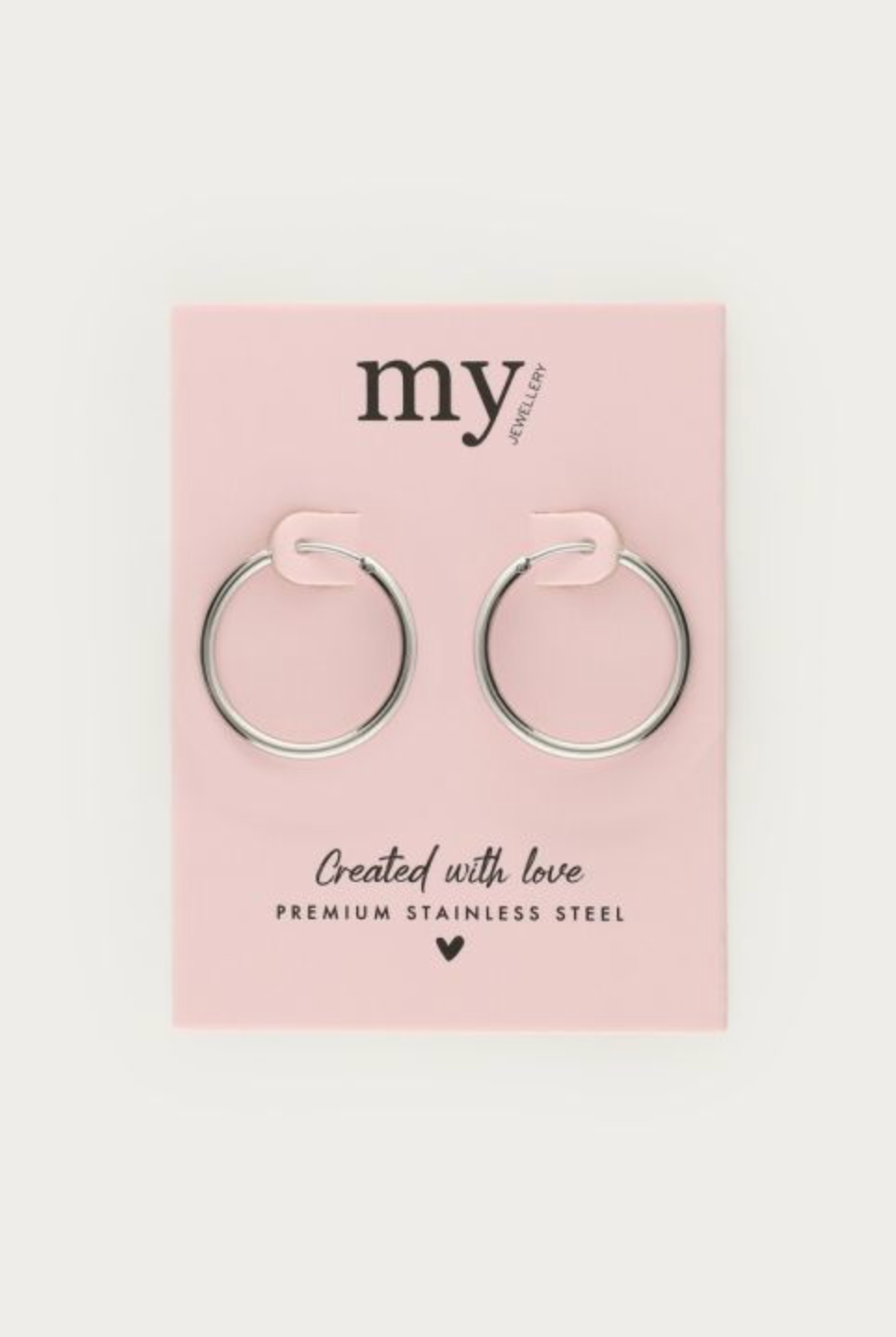 Hoop Oorringen M Zilver